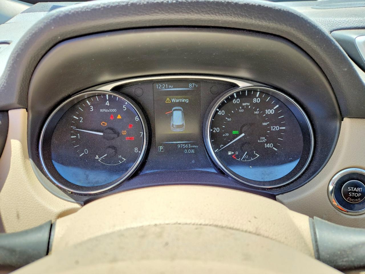 2015 Nissan Rogue Sl Blue vin: 5N1AT2MVXFC790181