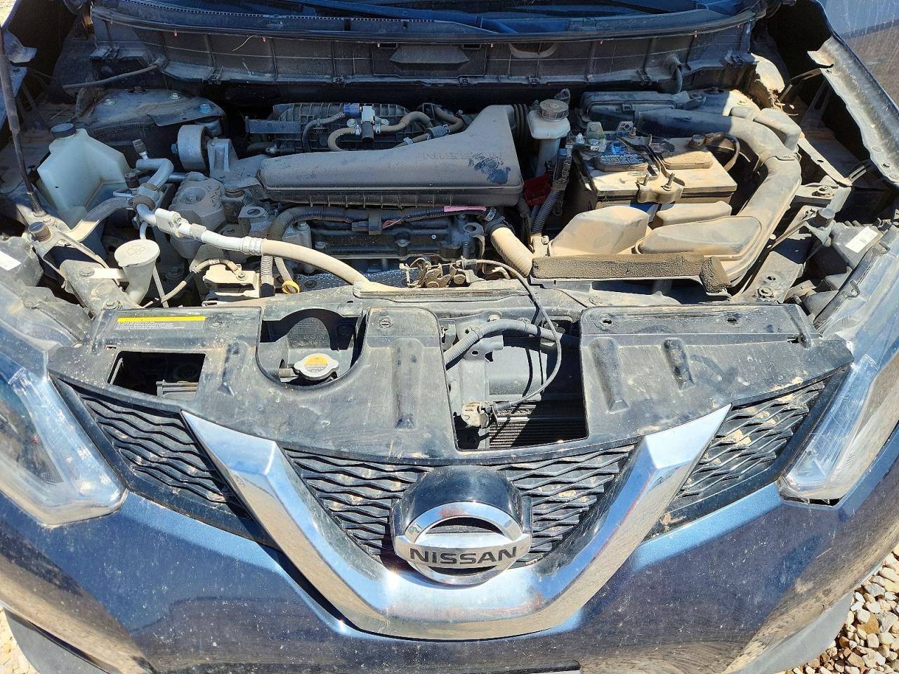 2015 Nissan Rogue Sl Blue vin: 5N1AT2MVXFC790181