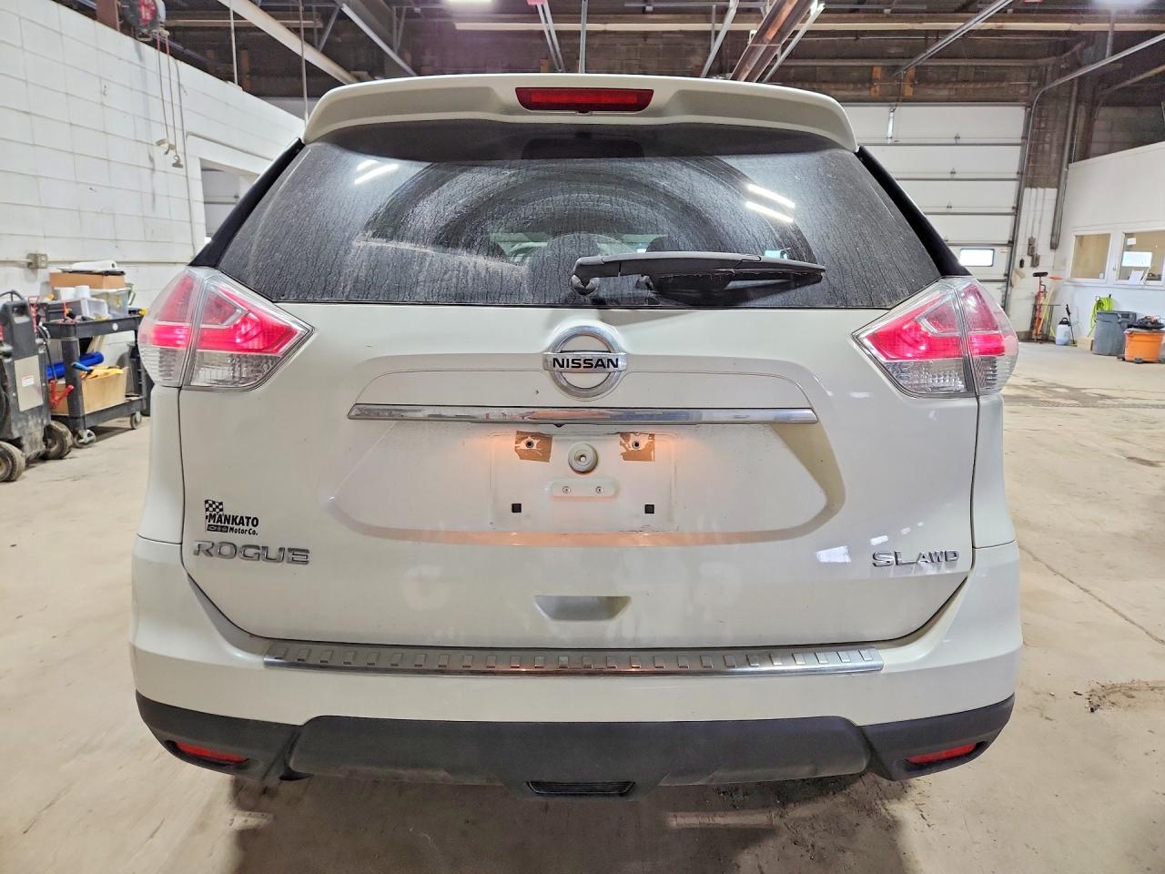 2015 Nissan Rogue Sl White vin: 5N1AT2MVXFC794831