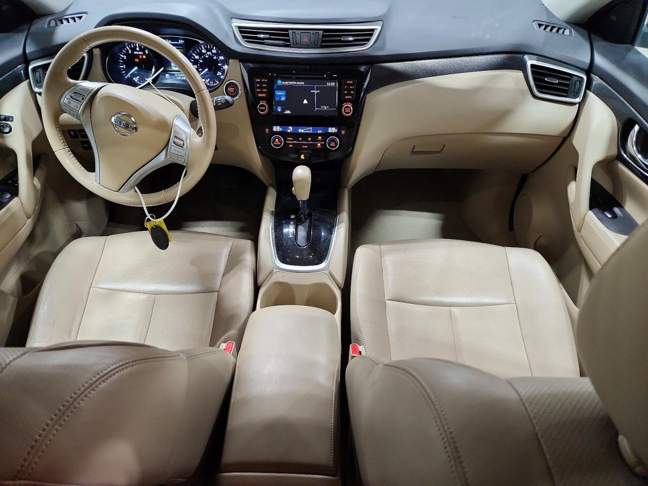 2015 Nissan Rogue Sl White vin: 5N1AT2MVXFC794831