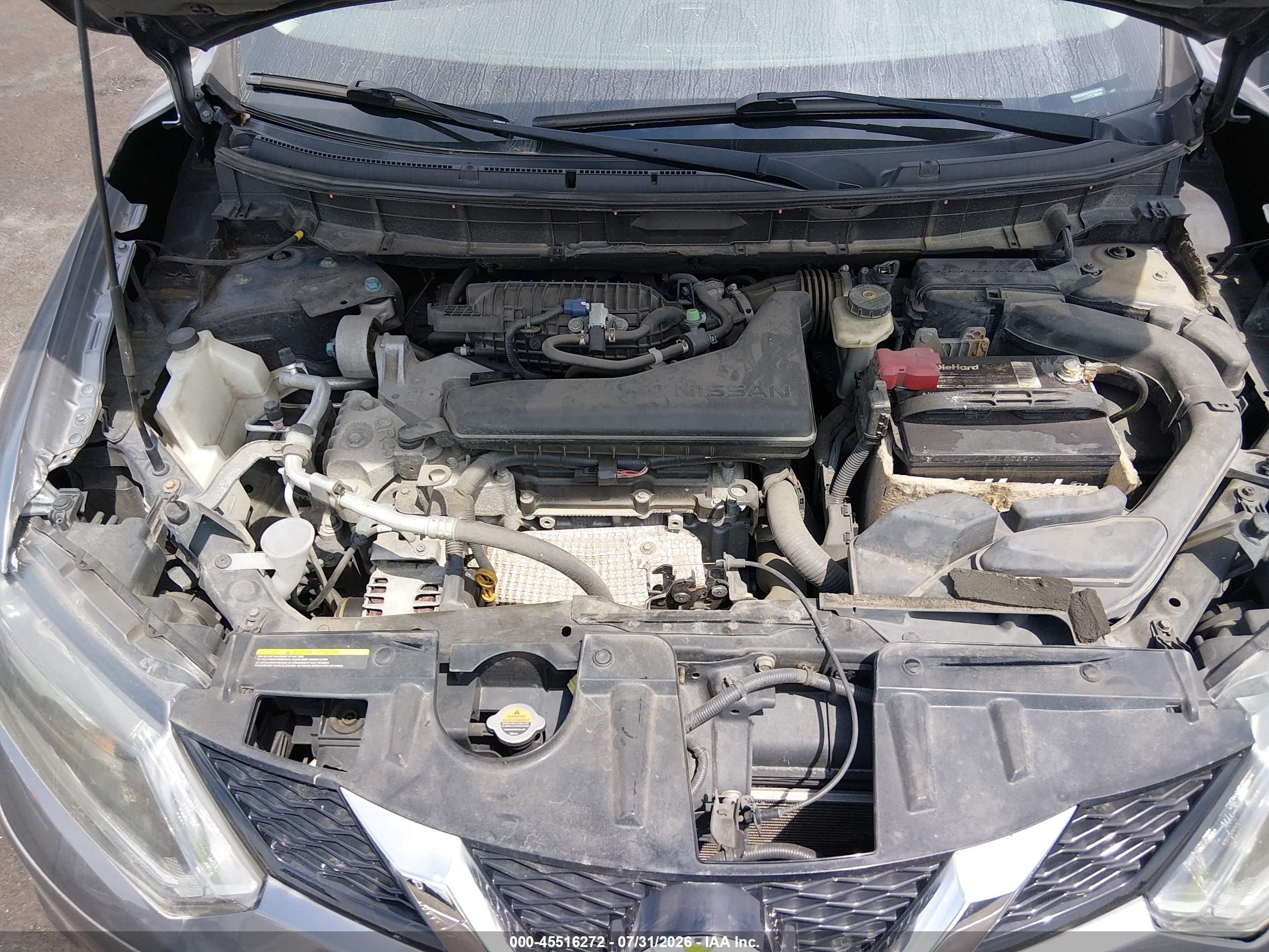 2015 Nissan Rogue Sl Gray vin: 5N1AT2MVXFC799141
