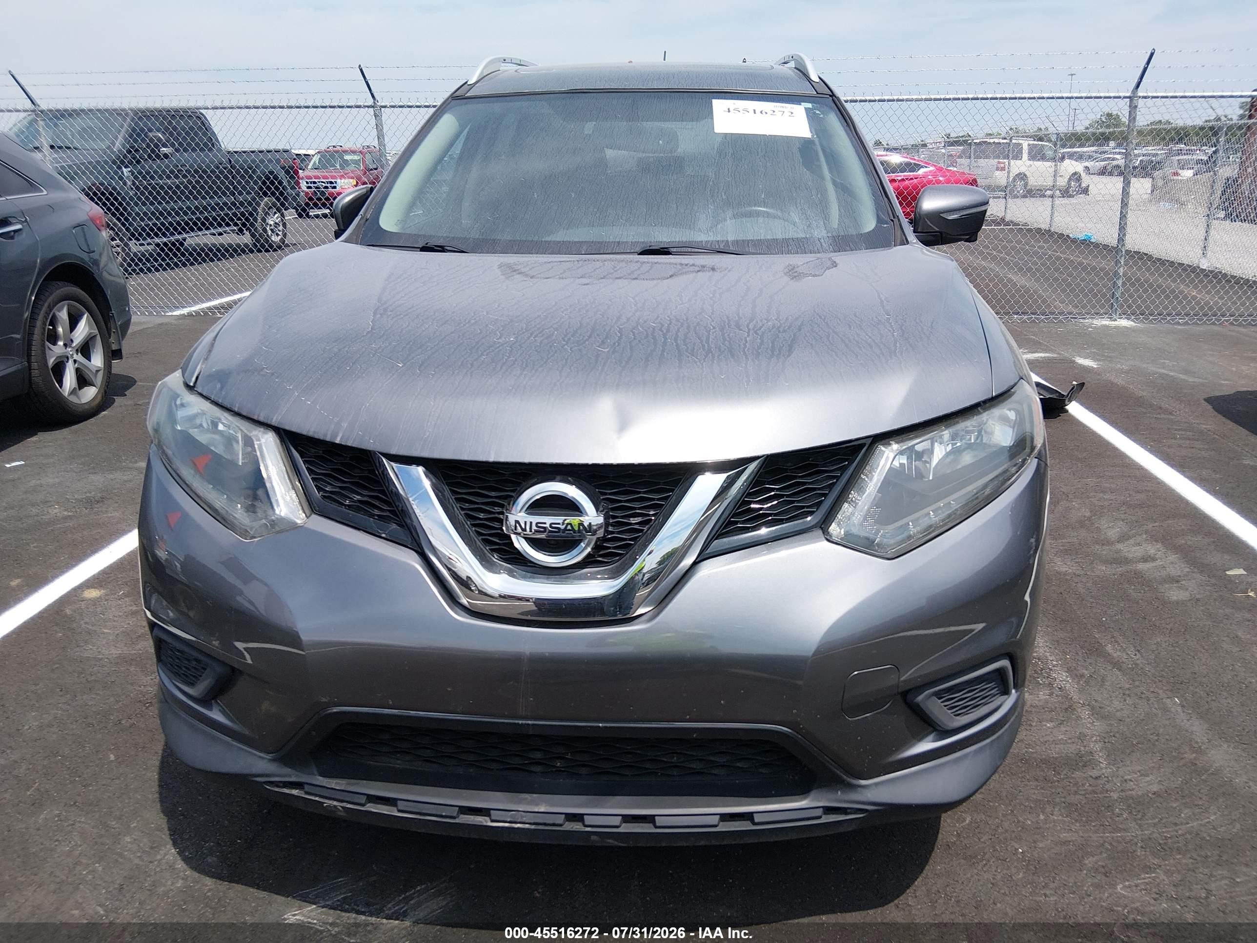 2015 Nissan Rogue Sl Gray vin: 5N1AT2MVXFC799141
