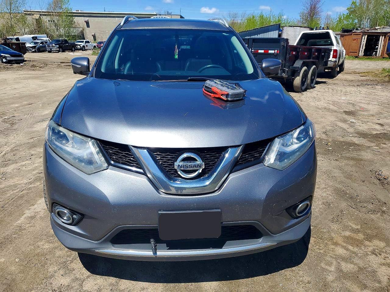 2015 Nissan Rogue S Gray vin: 5N1AT2MVXFC819243
