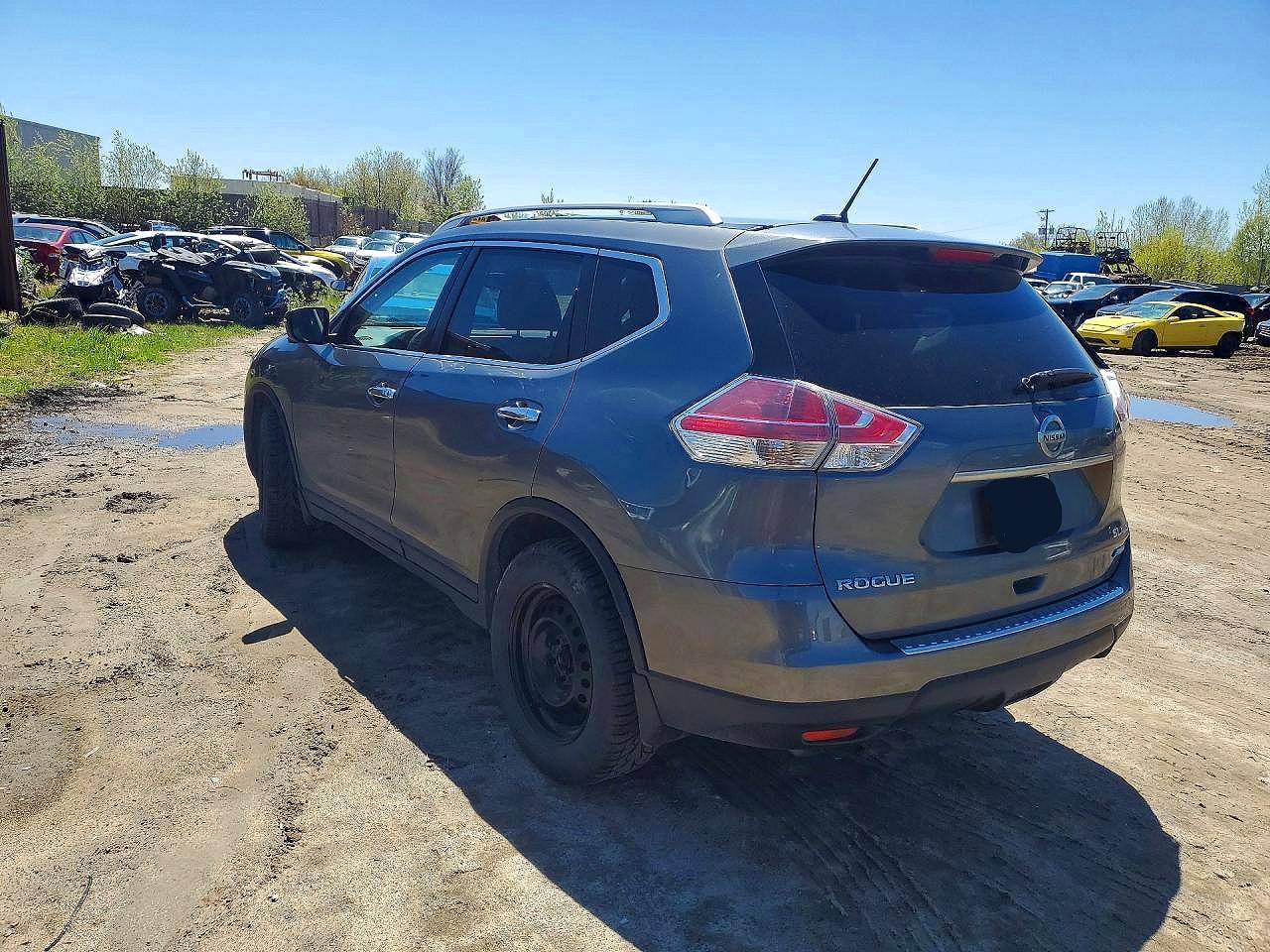 2015 Nissan Rogue S Gray vin: 5N1AT2MVXFC819243