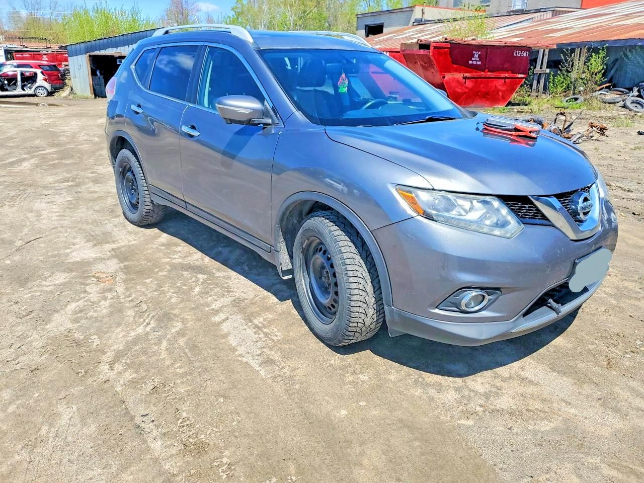 2015 Nissan Rogue S Gray vin: 5N1AT2MVXFC819243