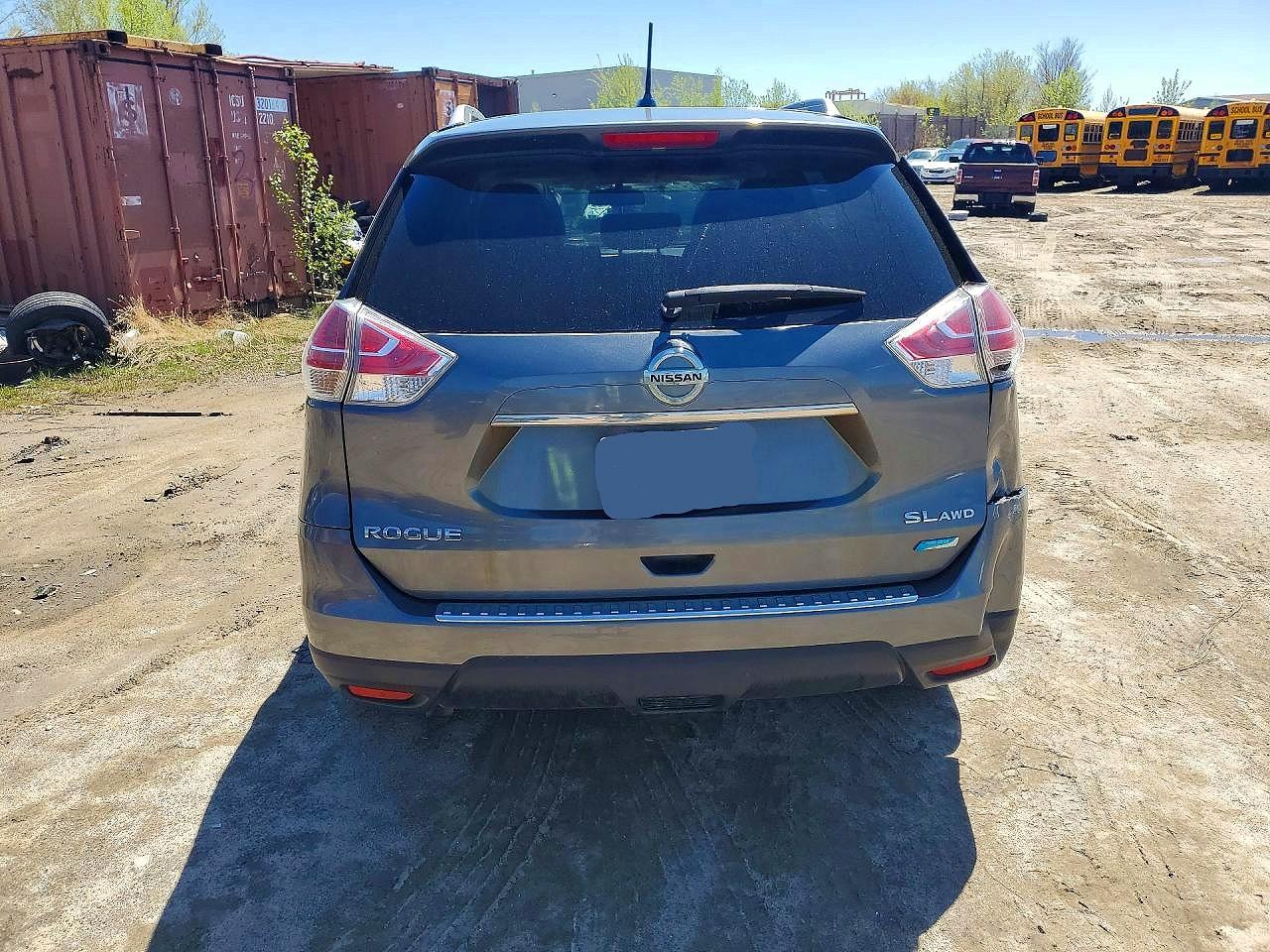 2015 Nissan Rogue S Gray vin: 5N1AT2MVXFC819243