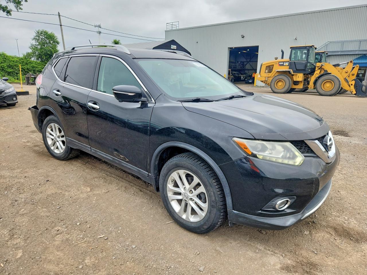 2015 Nissan Rogue S Black vin: 5N1AT2MVXFC845857