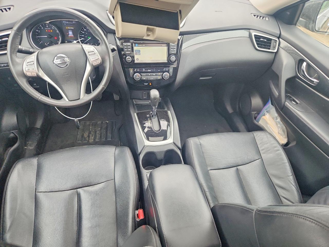 2015 Nissan Rogue S Black vin: 5N1AT2MVXFC845857