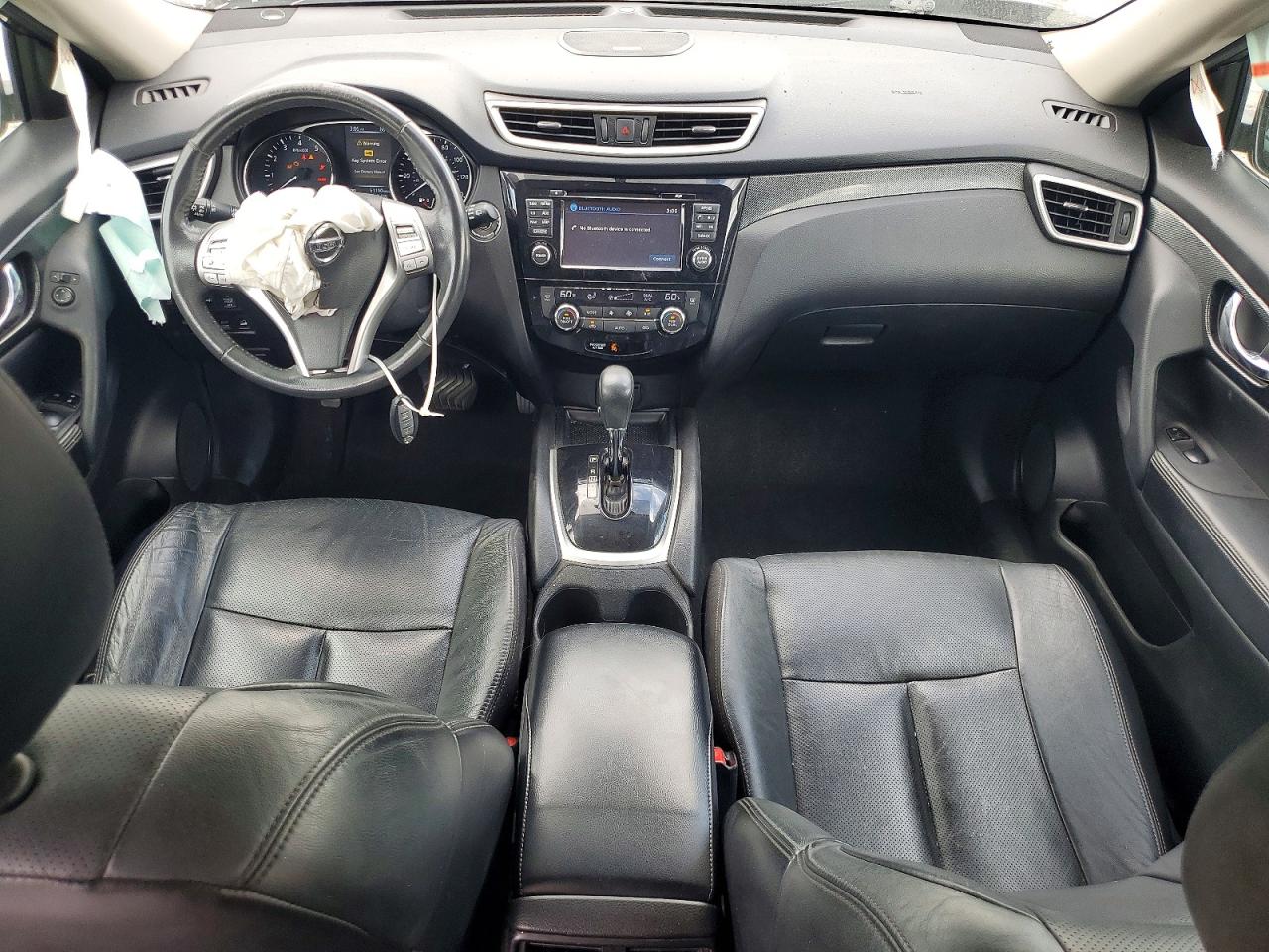 2015 Nissan Rogue Sl Black vin: 5N1AT2MVXFC846300