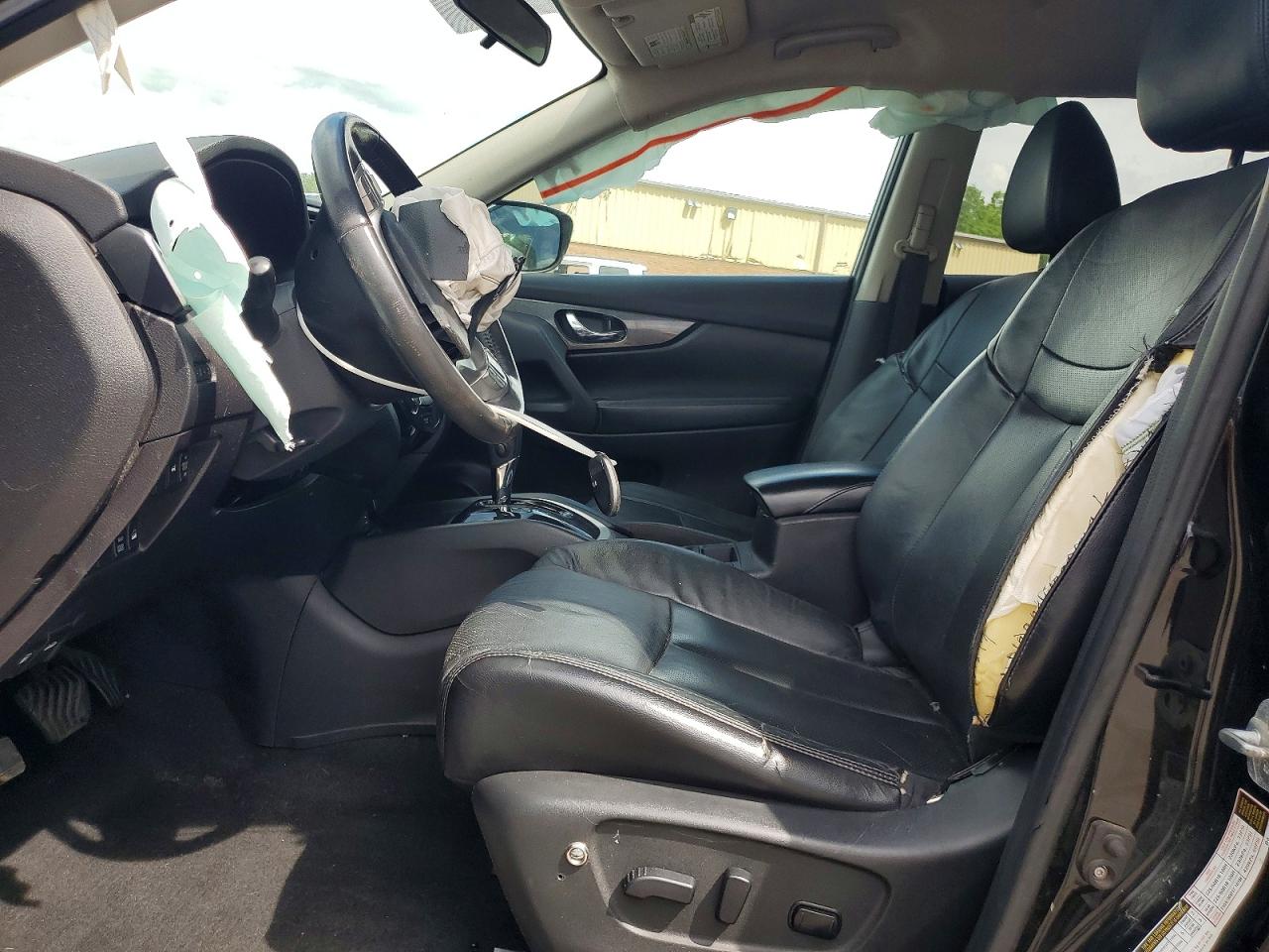 2015 Nissan Rogue Sl Black vin: 5N1AT2MVXFC846300