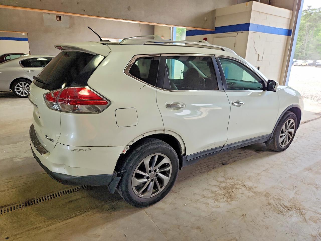 2015 Nissan Rogue Sl White vin: 5N1AT2MVXFC854509