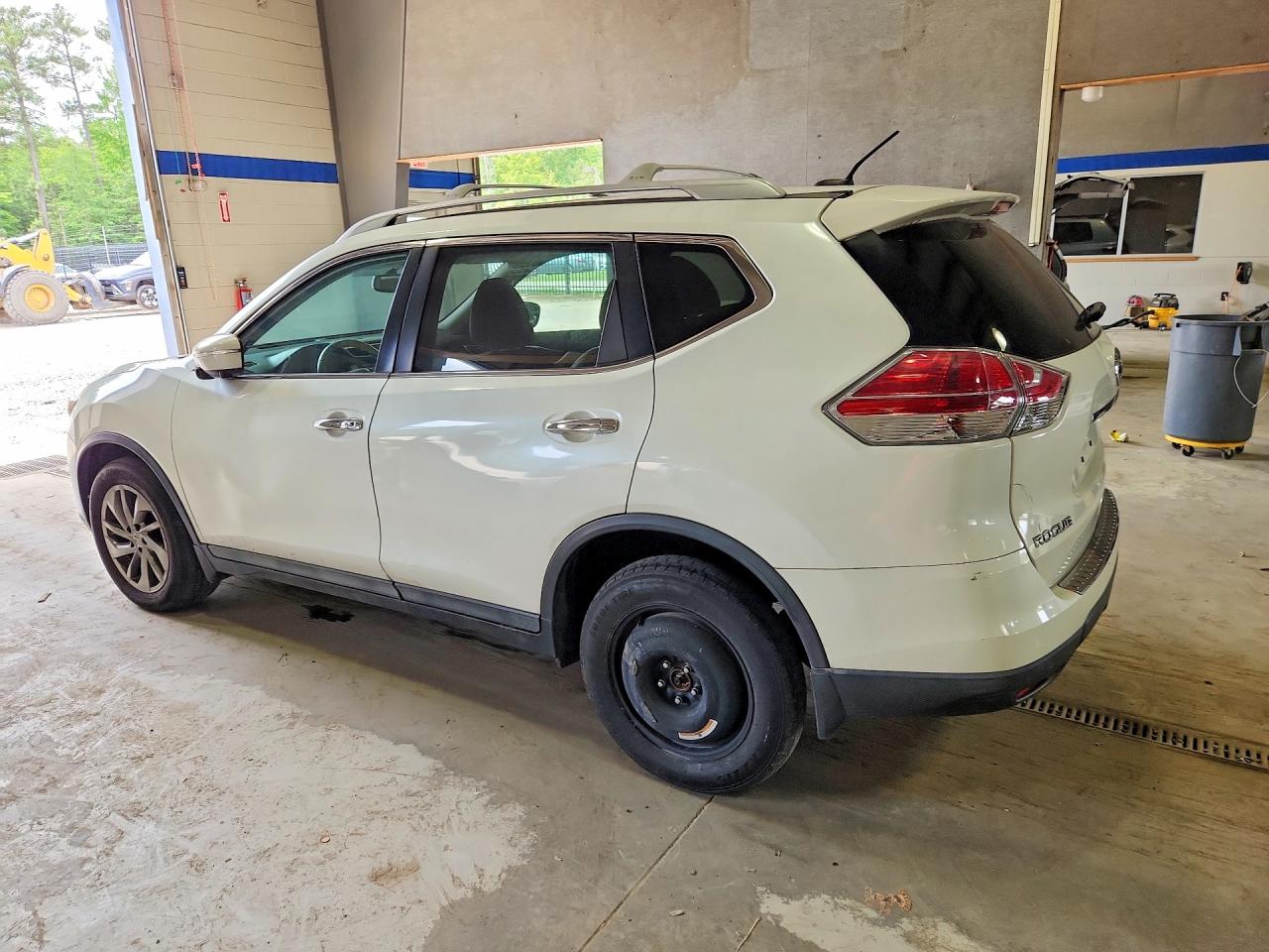 2015 Nissan Rogue Sl White vin: 5N1AT2MVXFC854509