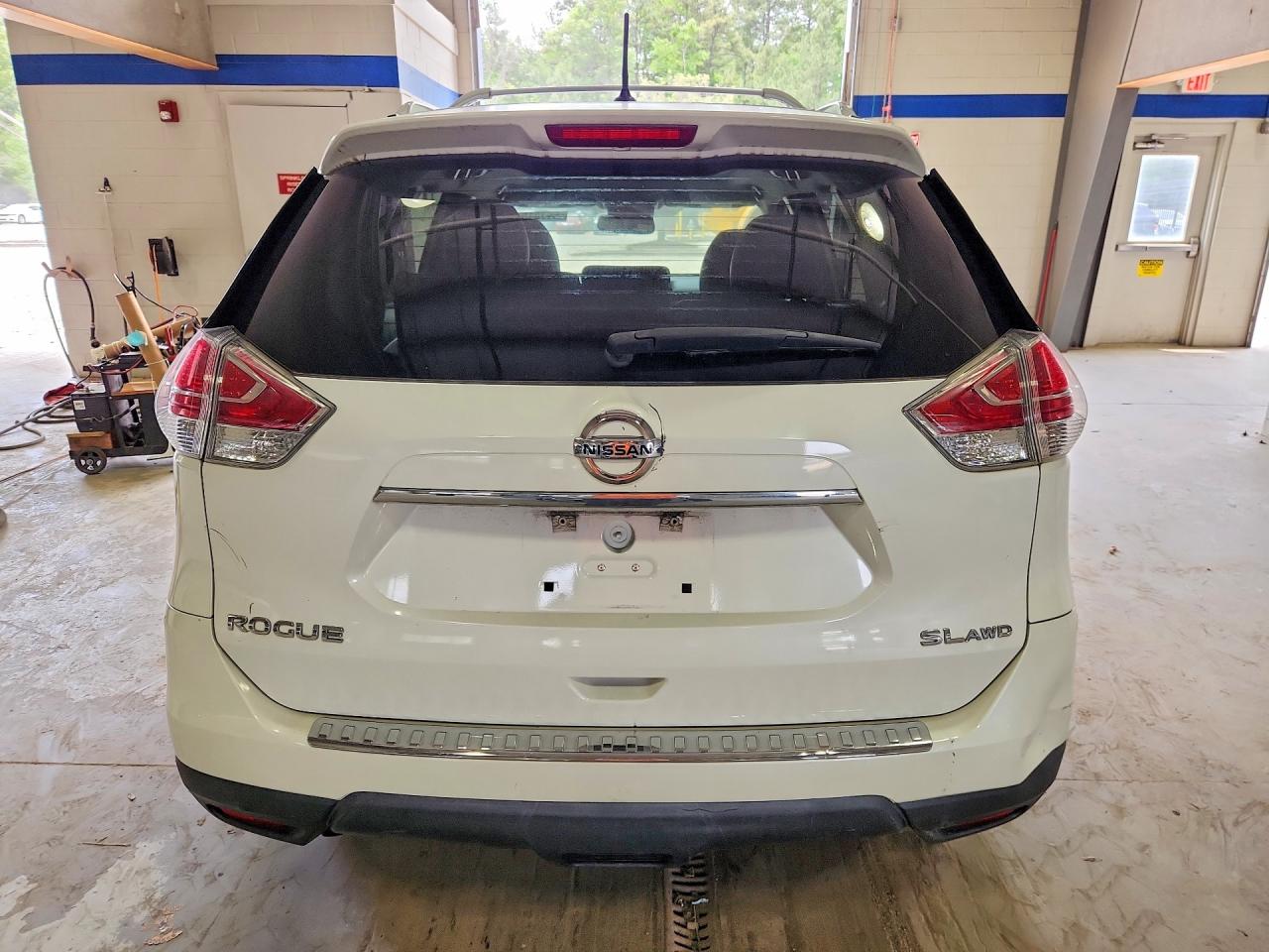 2015 Nissan Rogue Sl White vin: 5N1AT2MVXFC854509