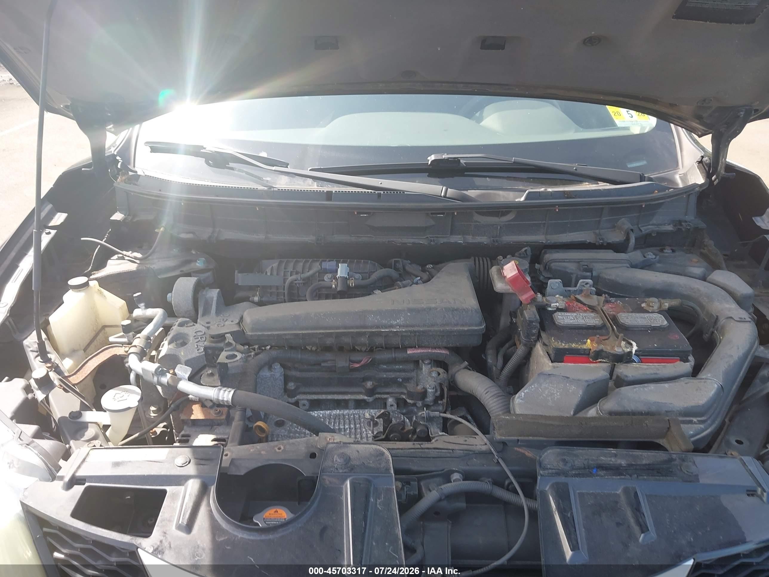 2015 Nissan Rogue Sv Черный vin: 5N1AT2MVXFC854607