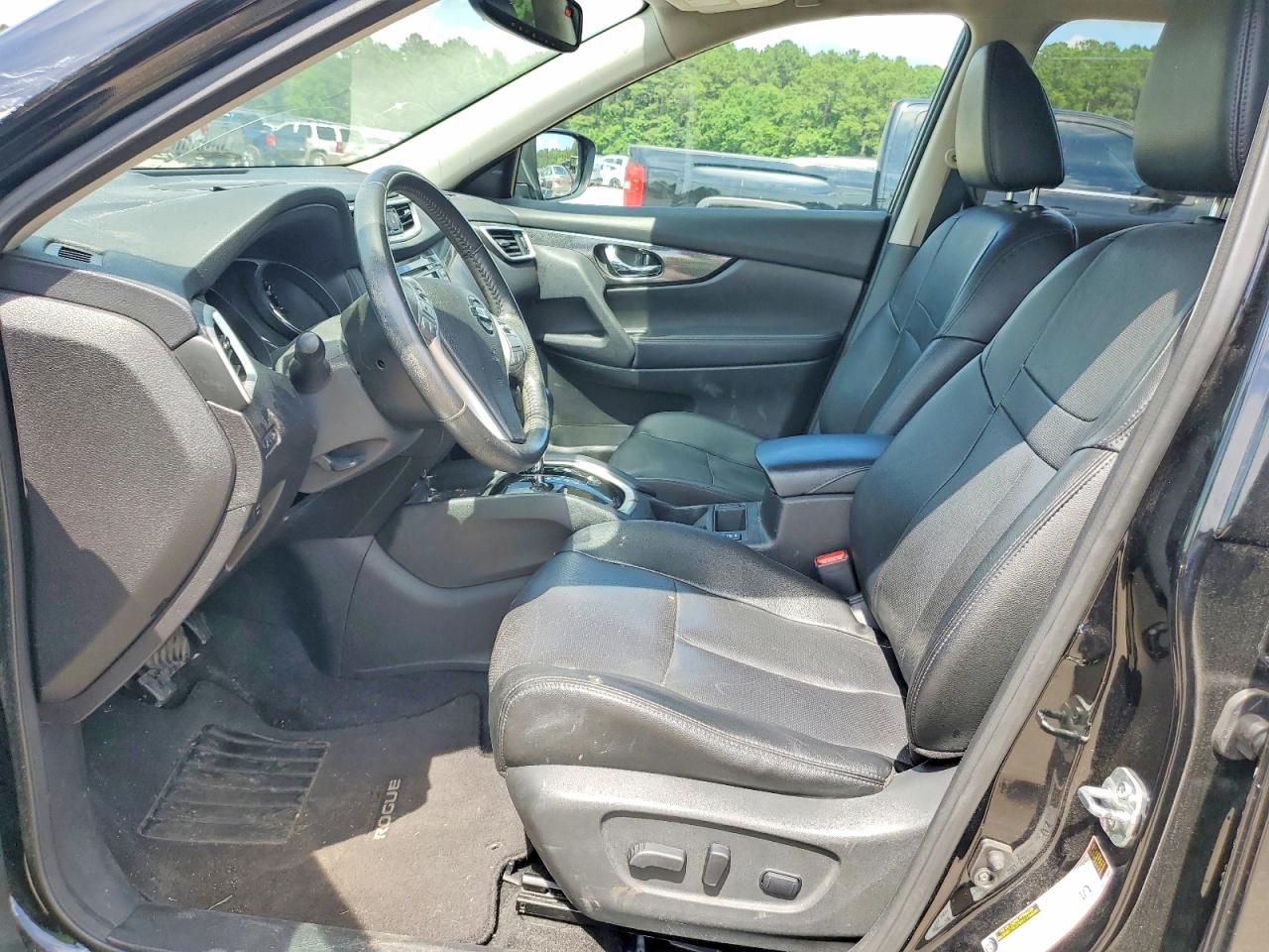 2015 Nissan Rogue Sl Black vin: 5N1AT2MVXFC872654
