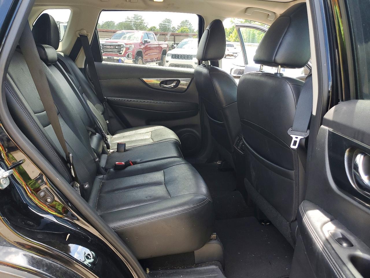 2015 Nissan Rogue Sl Black vin: 5N1AT2MVXFC872654