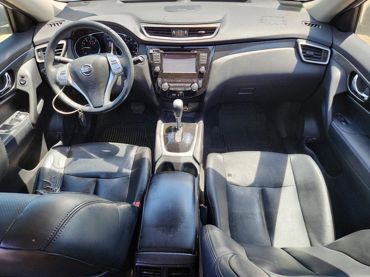 2015 Nissan Rogue Sl White vin: 5N1AT2MVXFC875084