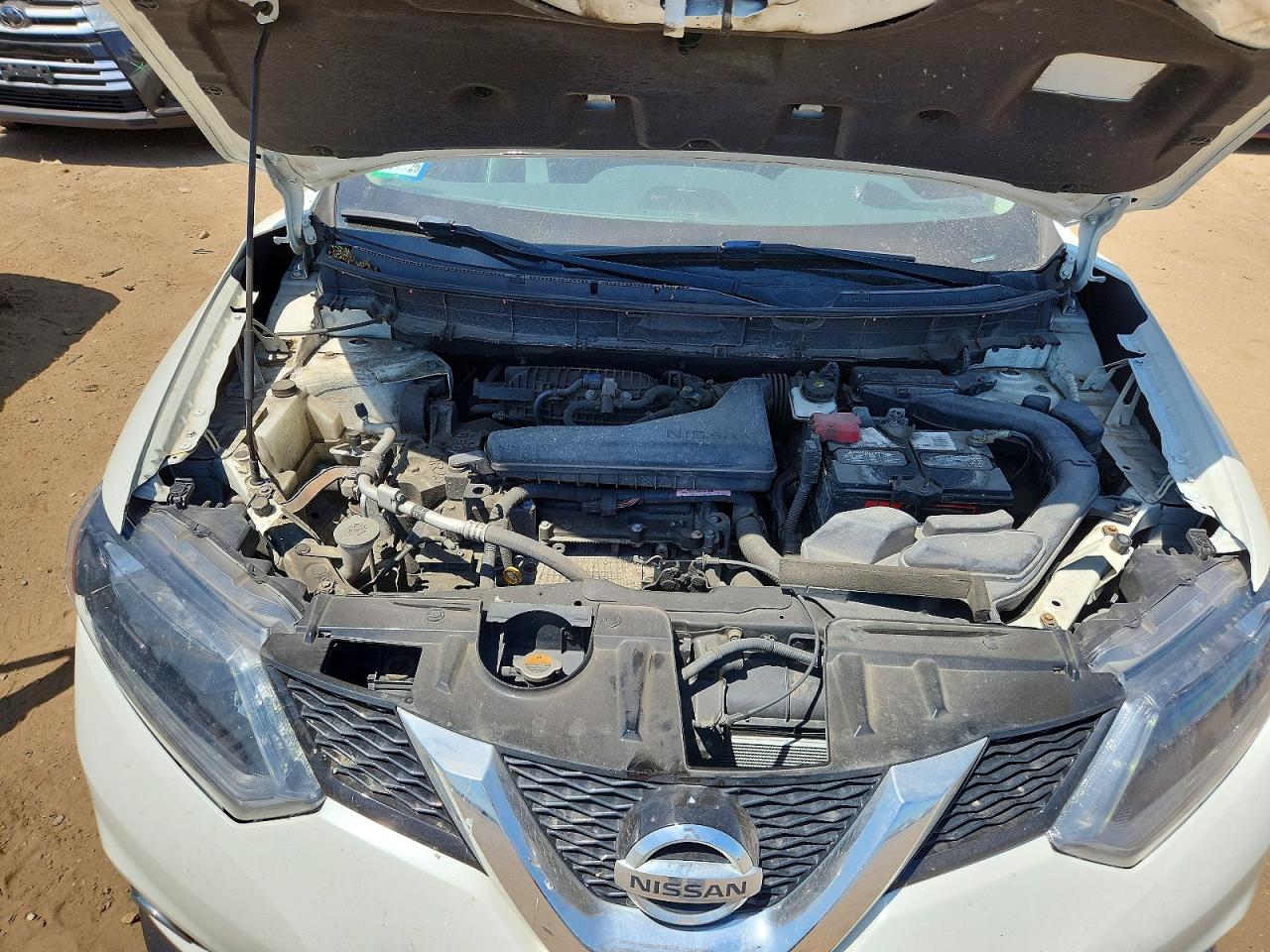 2015 Nissan Rogue Sl White vin: 5N1AT2MVXFC875084