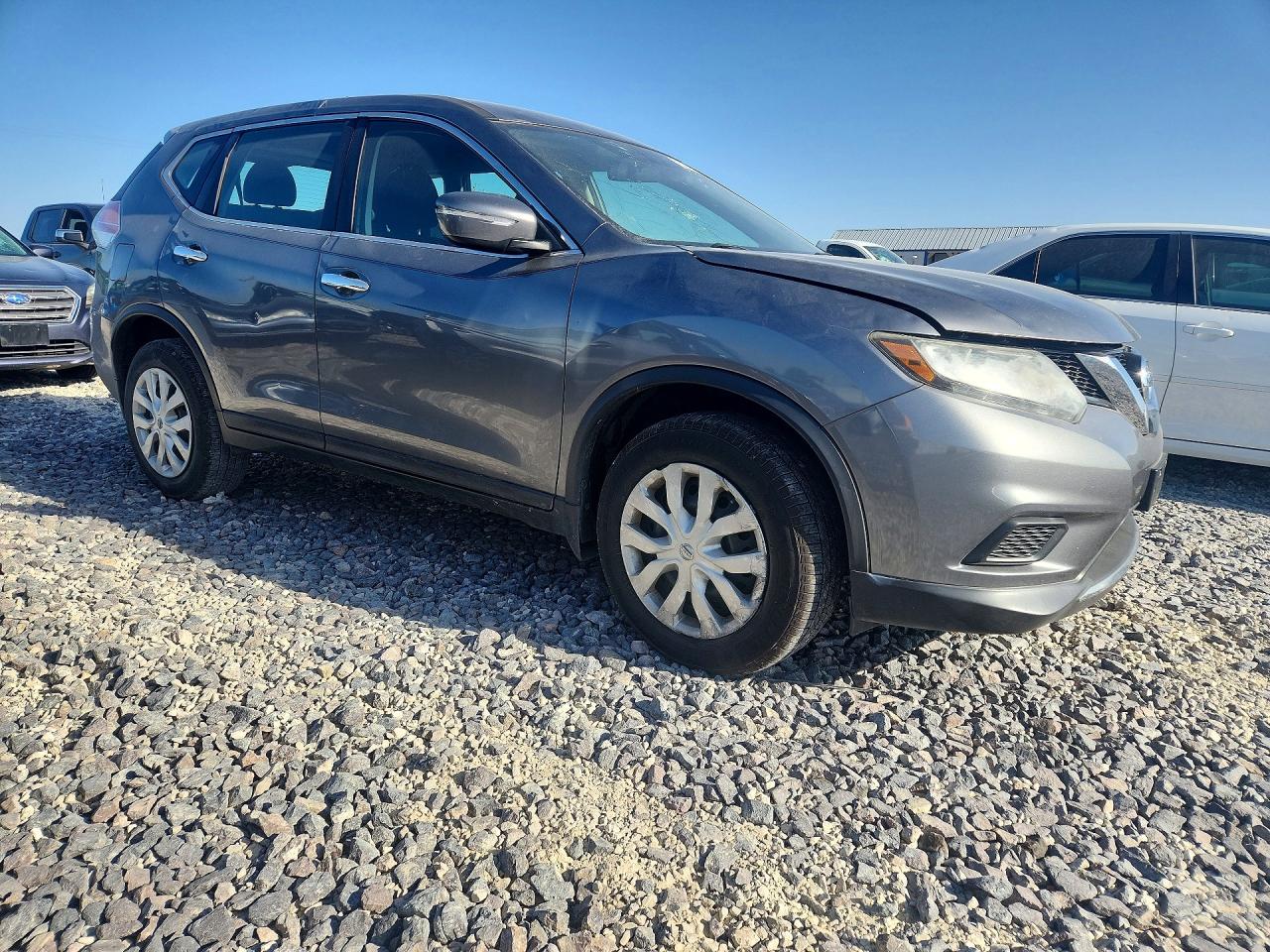 2015 Nissan Rogue S Charcoal vin: 5N1AT2MVXFC883573