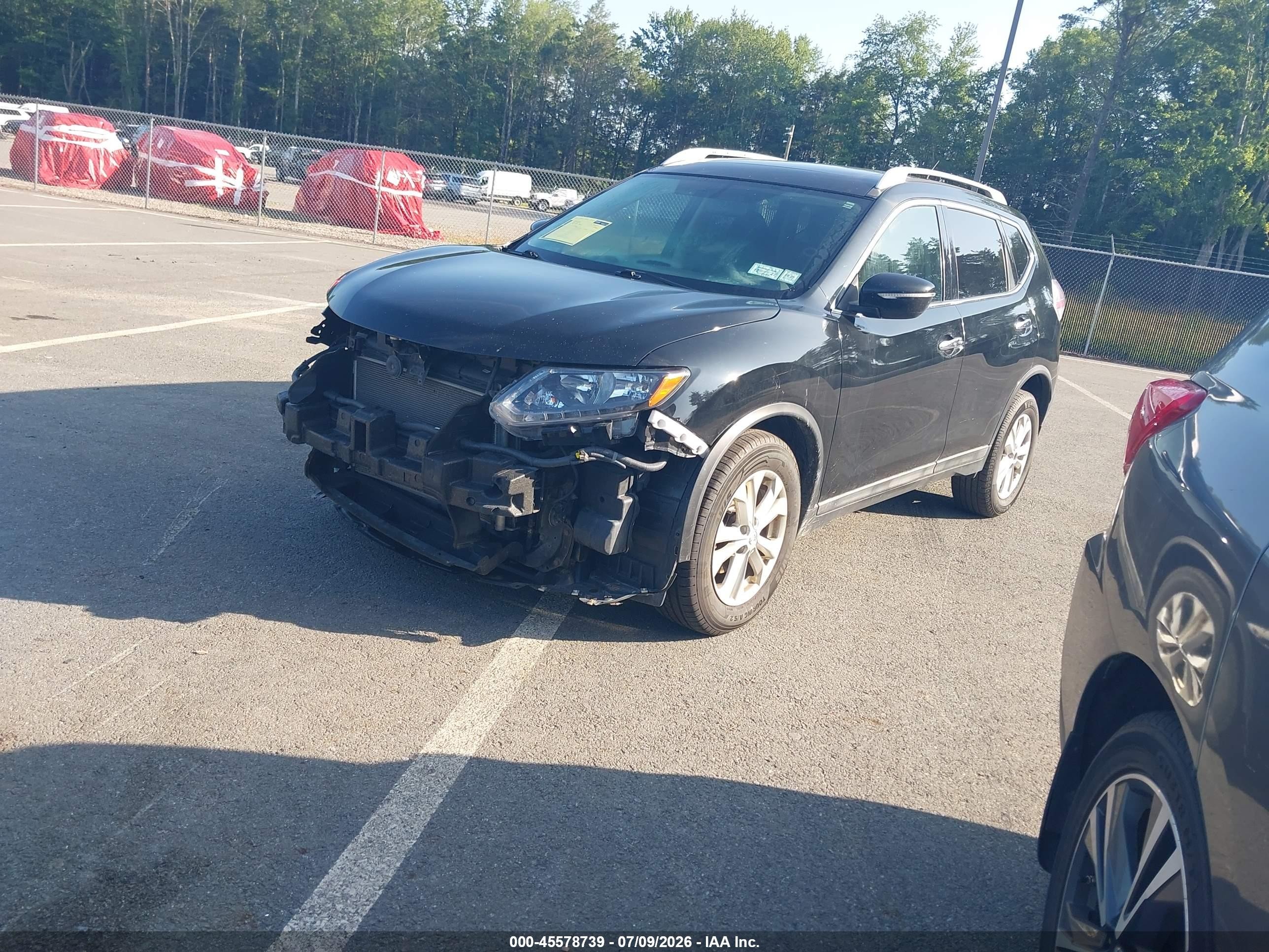 2015 Nissan Rogue Sv Black vin: 5N1AT2MVXFC885016