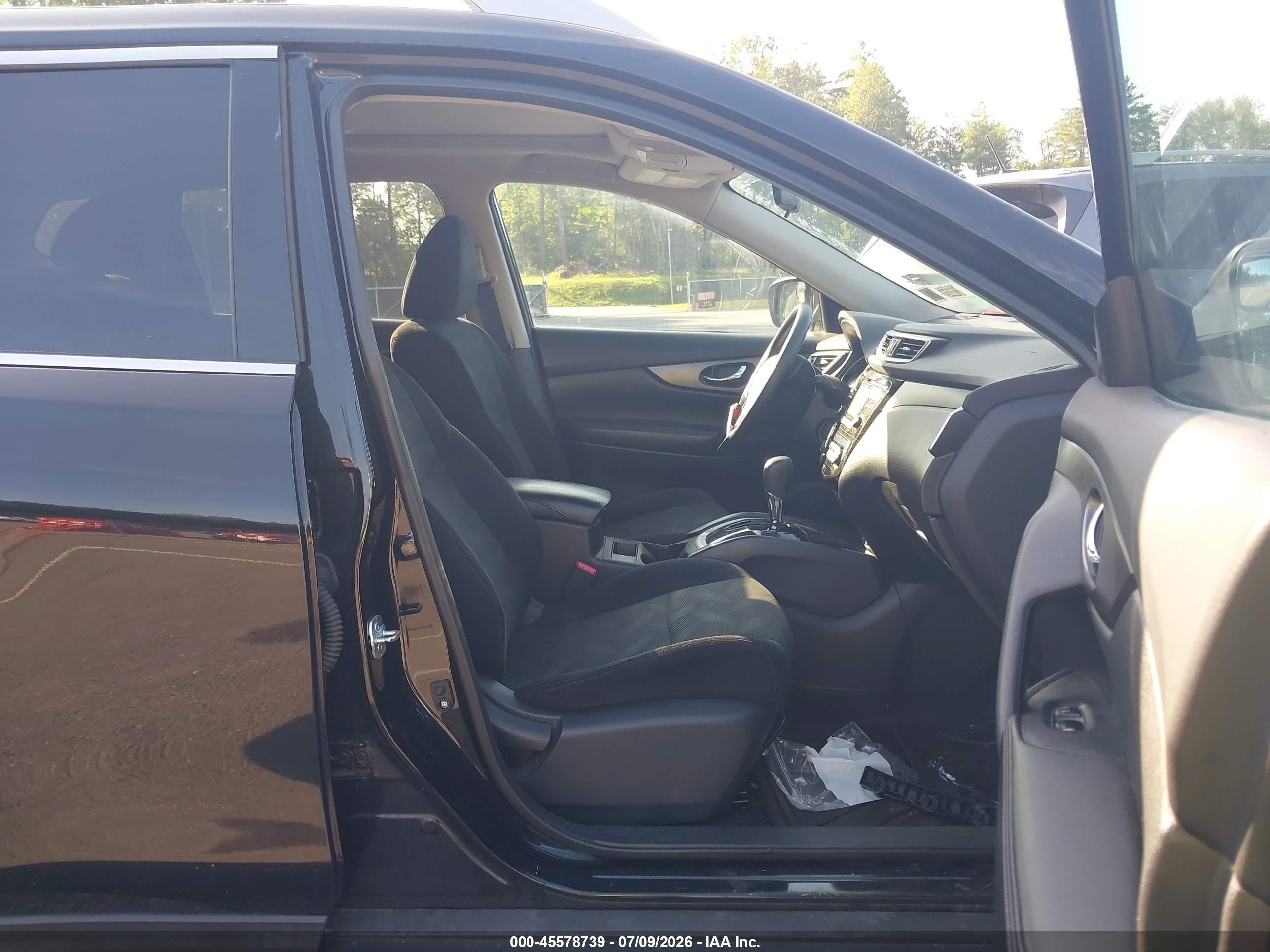 2015 Nissan Rogue Sv Black vin: 5N1AT2MVXFC885016