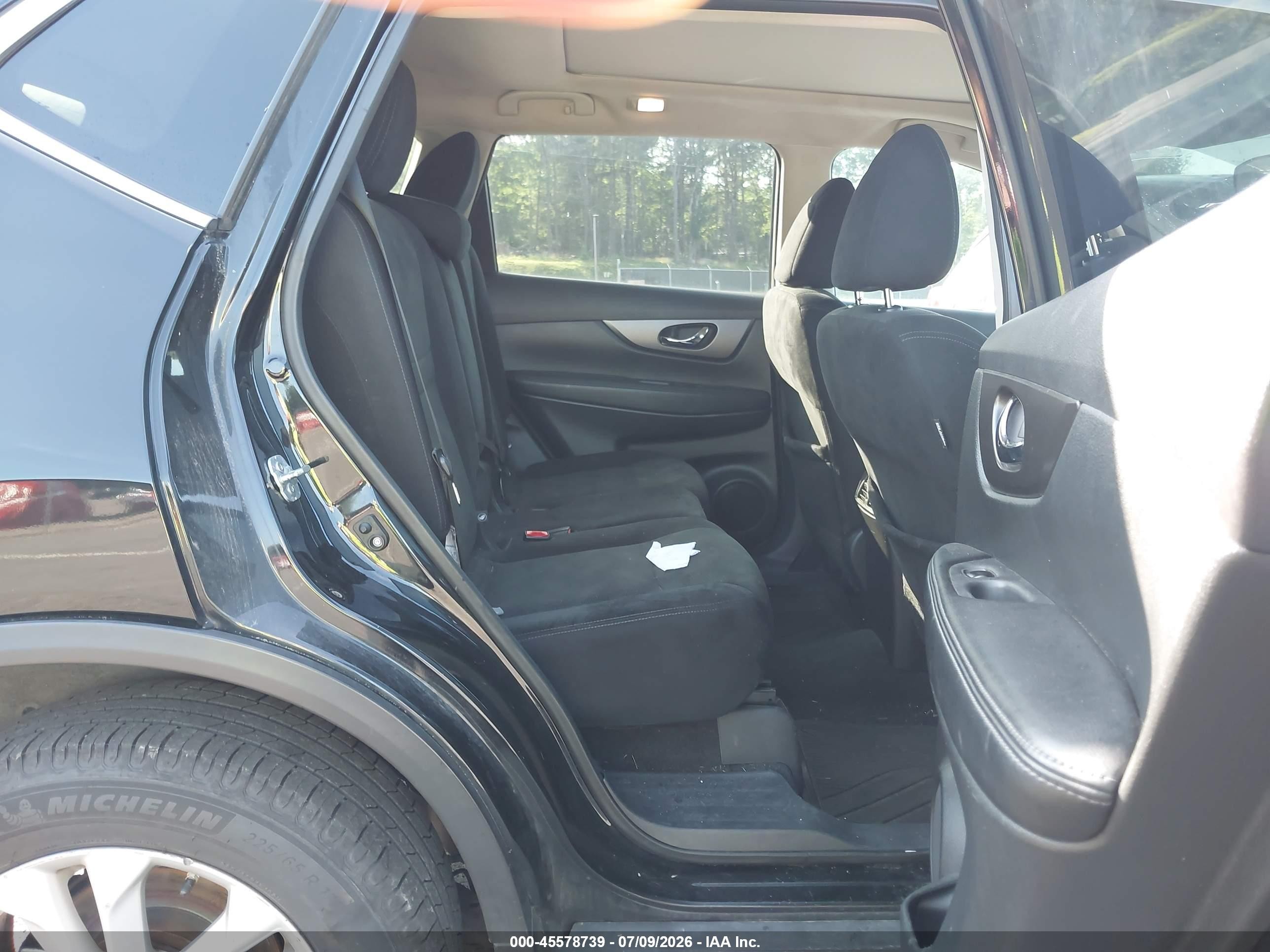 2015 Nissan Rogue Sv Black vin: 5N1AT2MVXFC885016