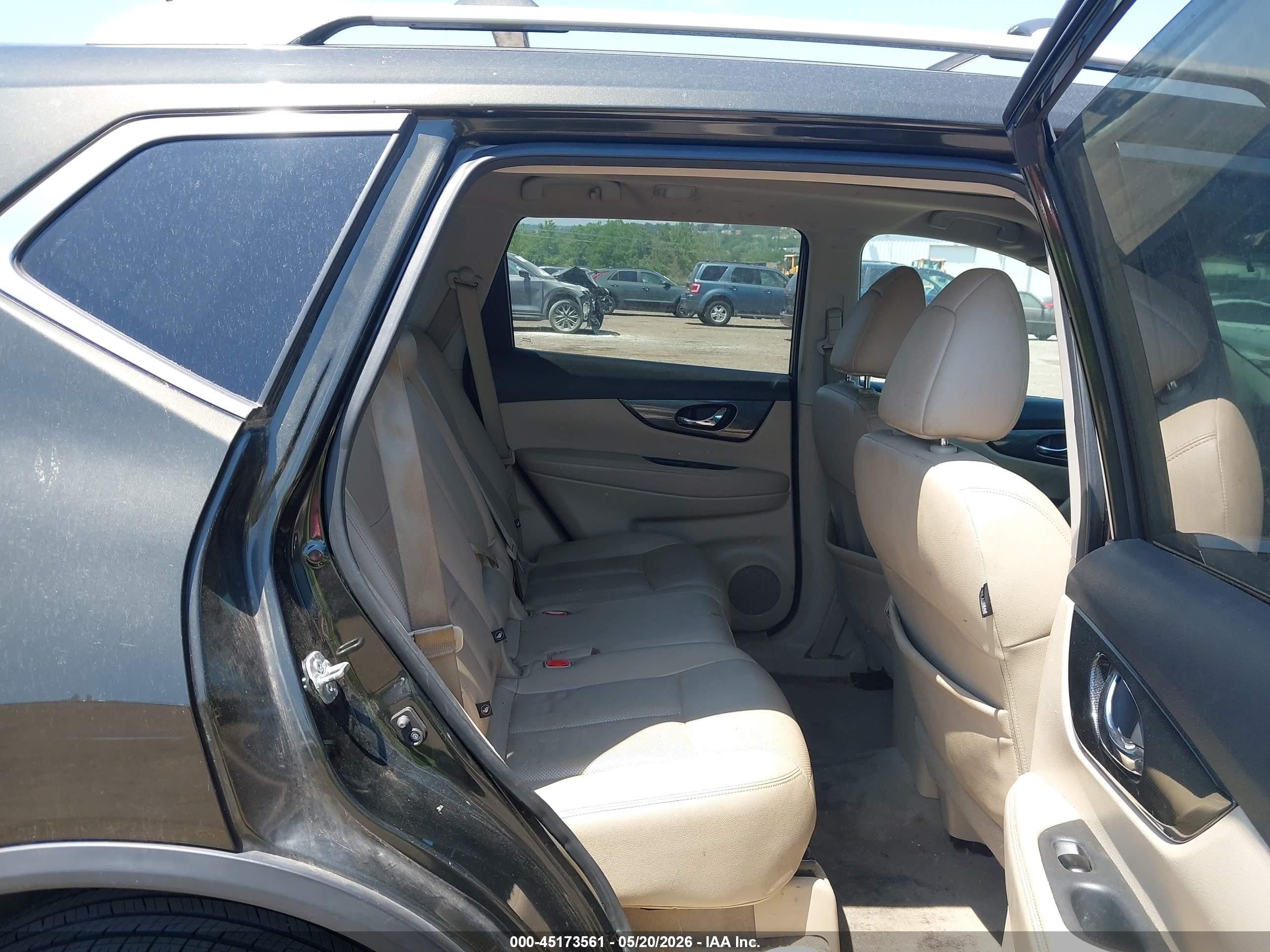 2015 Nissan Rogue Sl Серый vin: 5N1AT2MVXFC886621