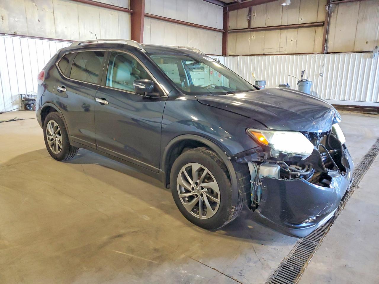 2015 Nissan Rogue Sl Синий vin: 5N1AT2MVXFC891768
