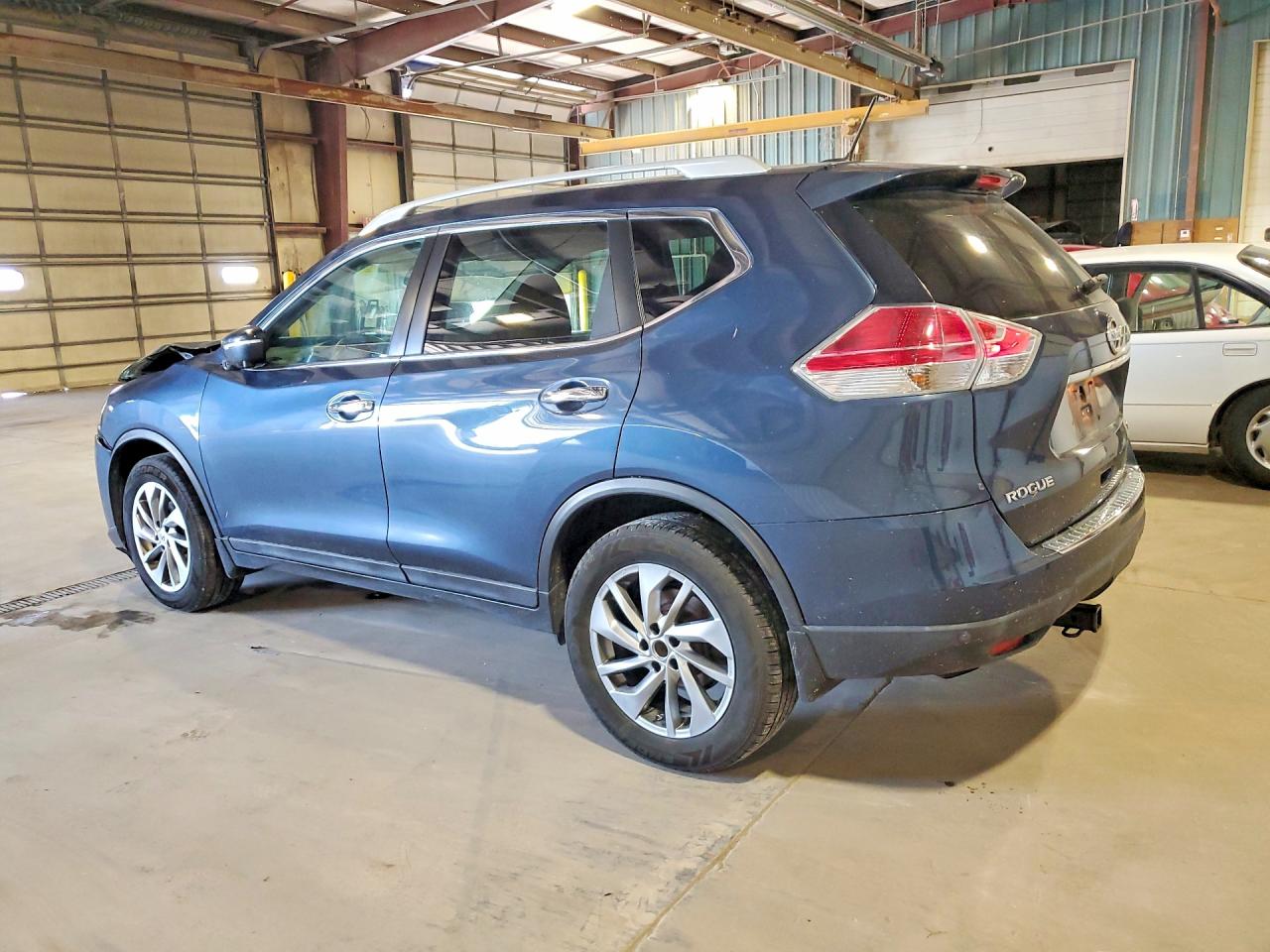 2015 Nissan Rogue Sl Синий vin: 5N1AT2MVXFC891768