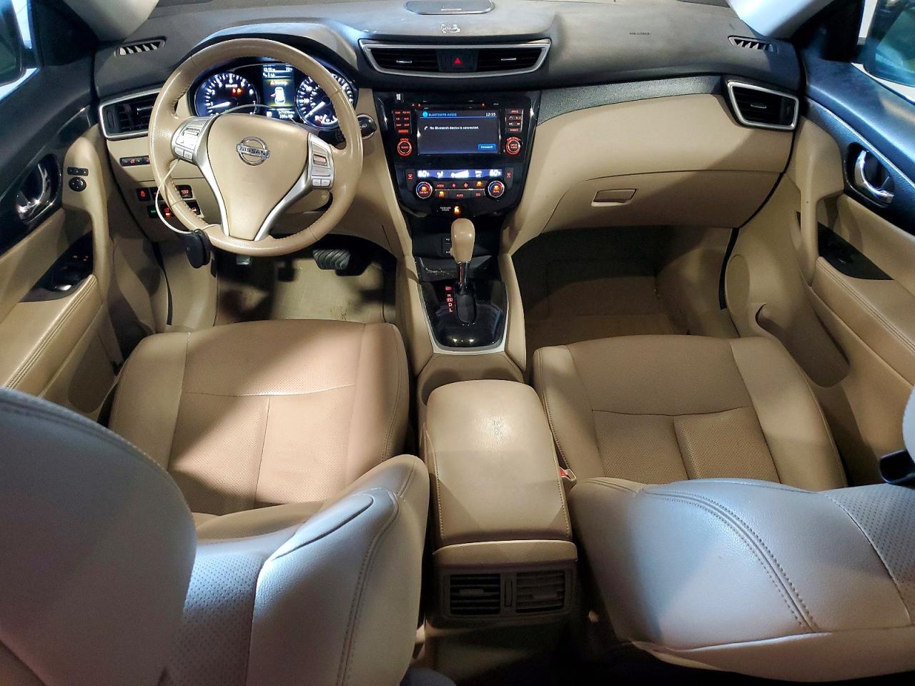 2015 Nissan Rogue Sl Синий vin: 5N1AT2MVXFC891768