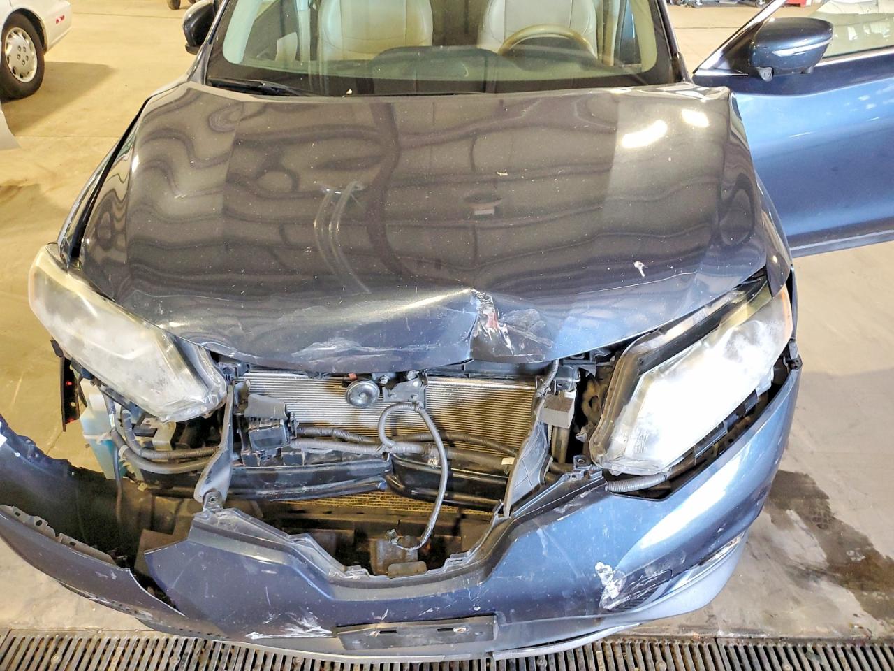 2015 Nissan Rogue Sl Синий vin: 5N1AT2MVXFC891768