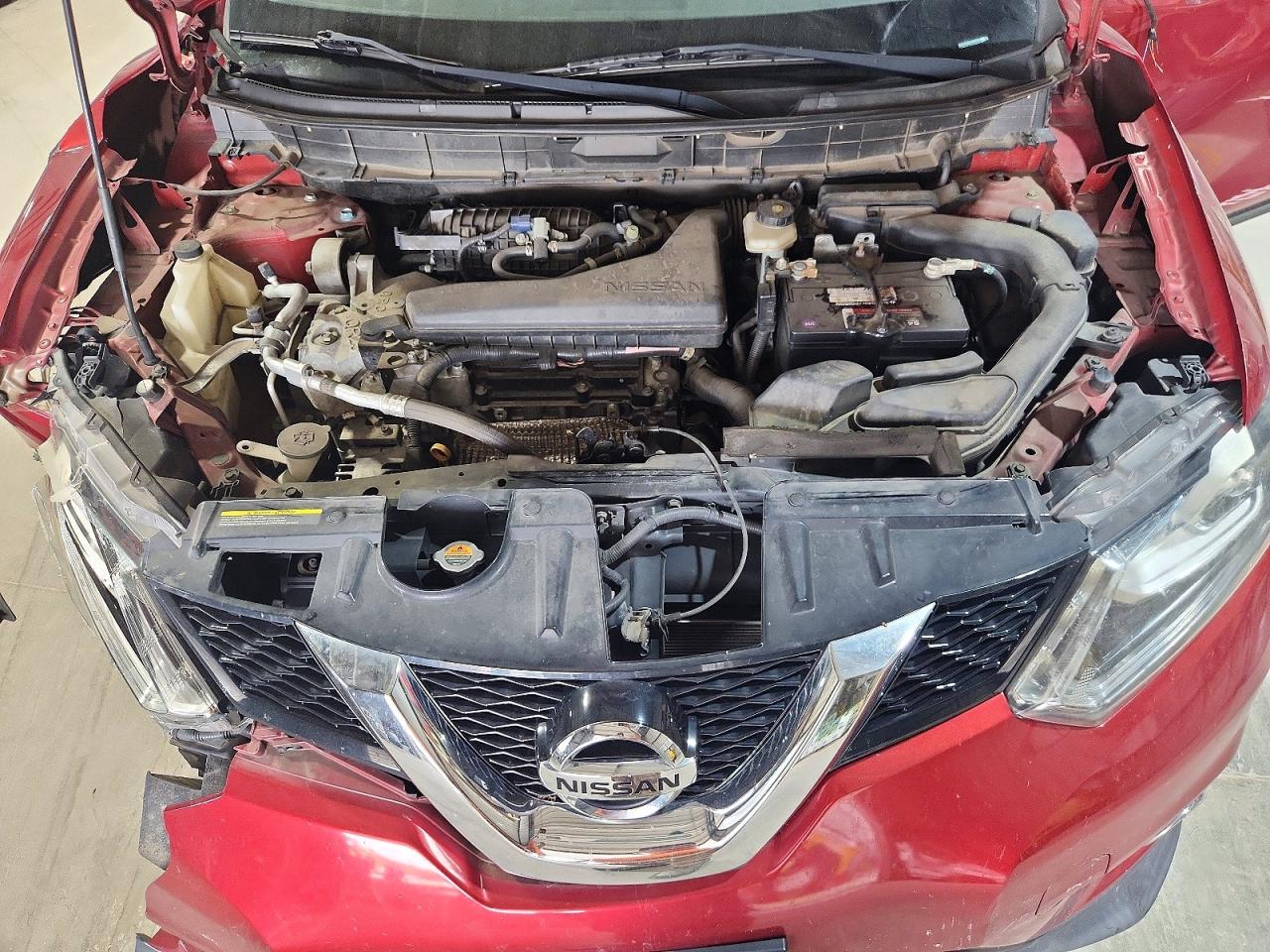 2015 Nissan Rogue Sl Burgundy vin: 5N1AT2MVXFC897487