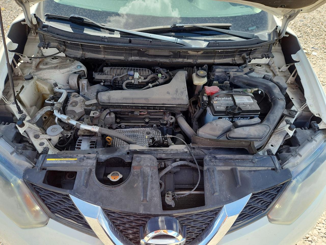 2015 Nissan Rogue Sv White vin: 5N1AT2MVXFC899210