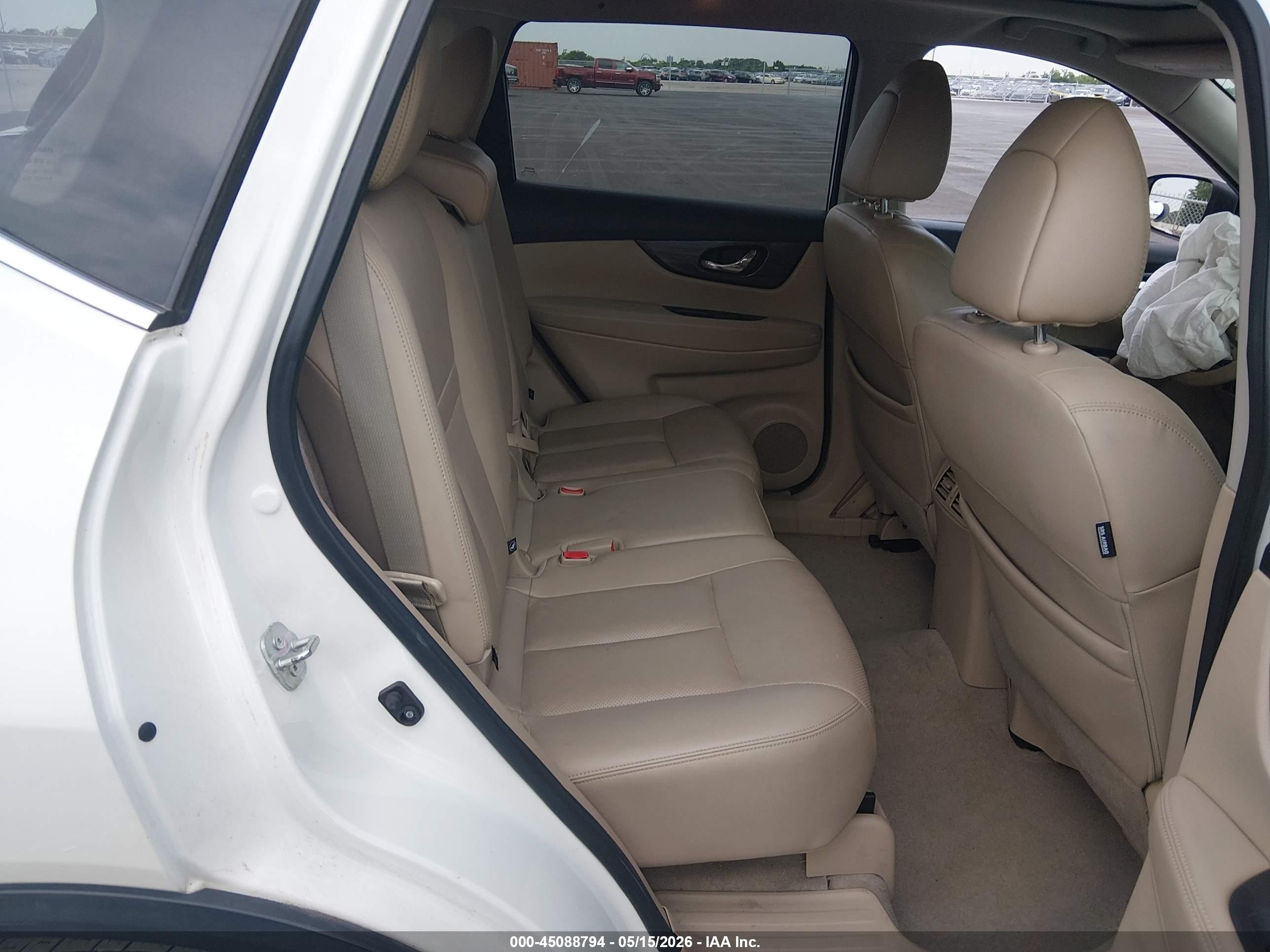 2015 Nissan Rogue Sl White vin: 5N1AT2MVXFC901750
