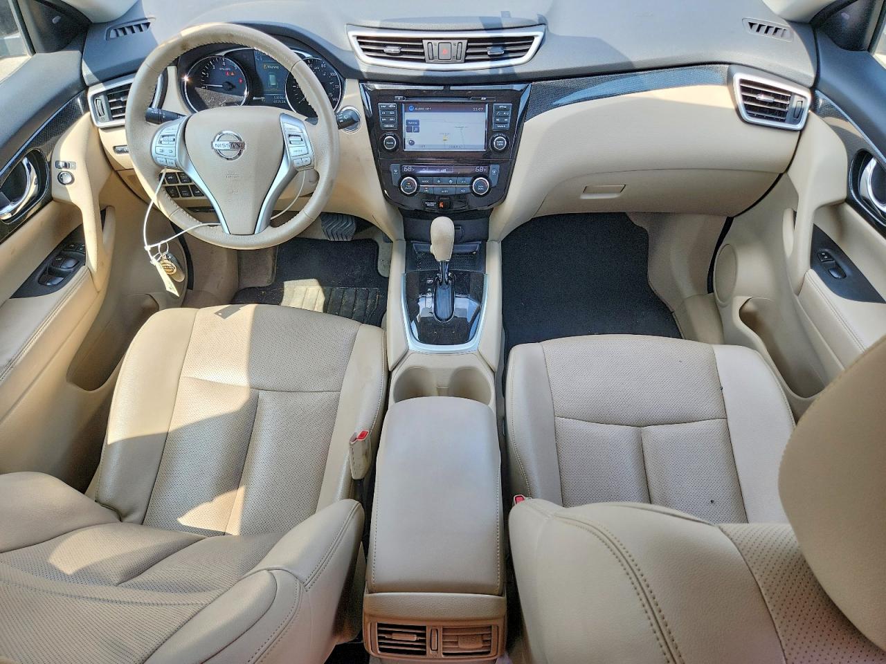 2015 Nissan Rogue Sl Зеленый vin: 5N1AT2MVXFC905779