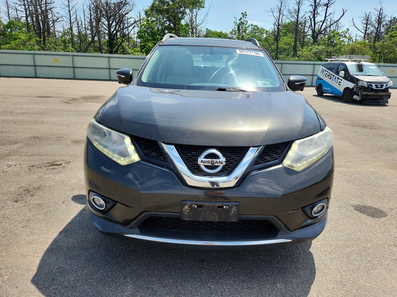 2015 Nissan Rogue Sl Зеленый vin: 5N1AT2MVXFC905779