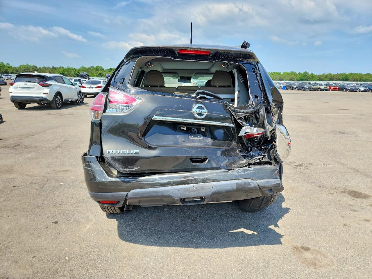 2015 Nissan Rogue Sl Зеленый vin: 5N1AT2MVXFC905779