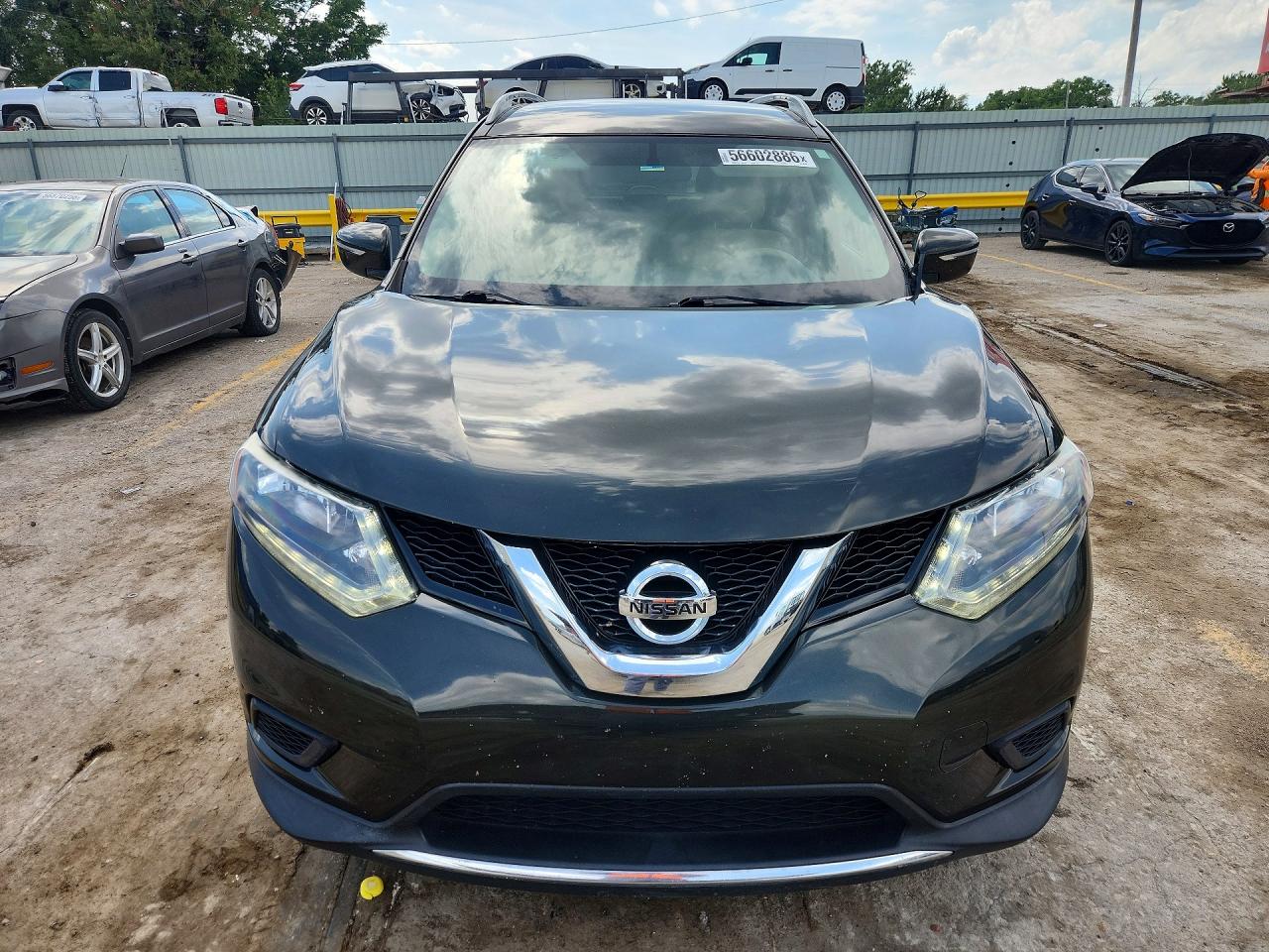 2015 Nissan Rogue Sv Green vin: 5N1AT2MVXFC922260