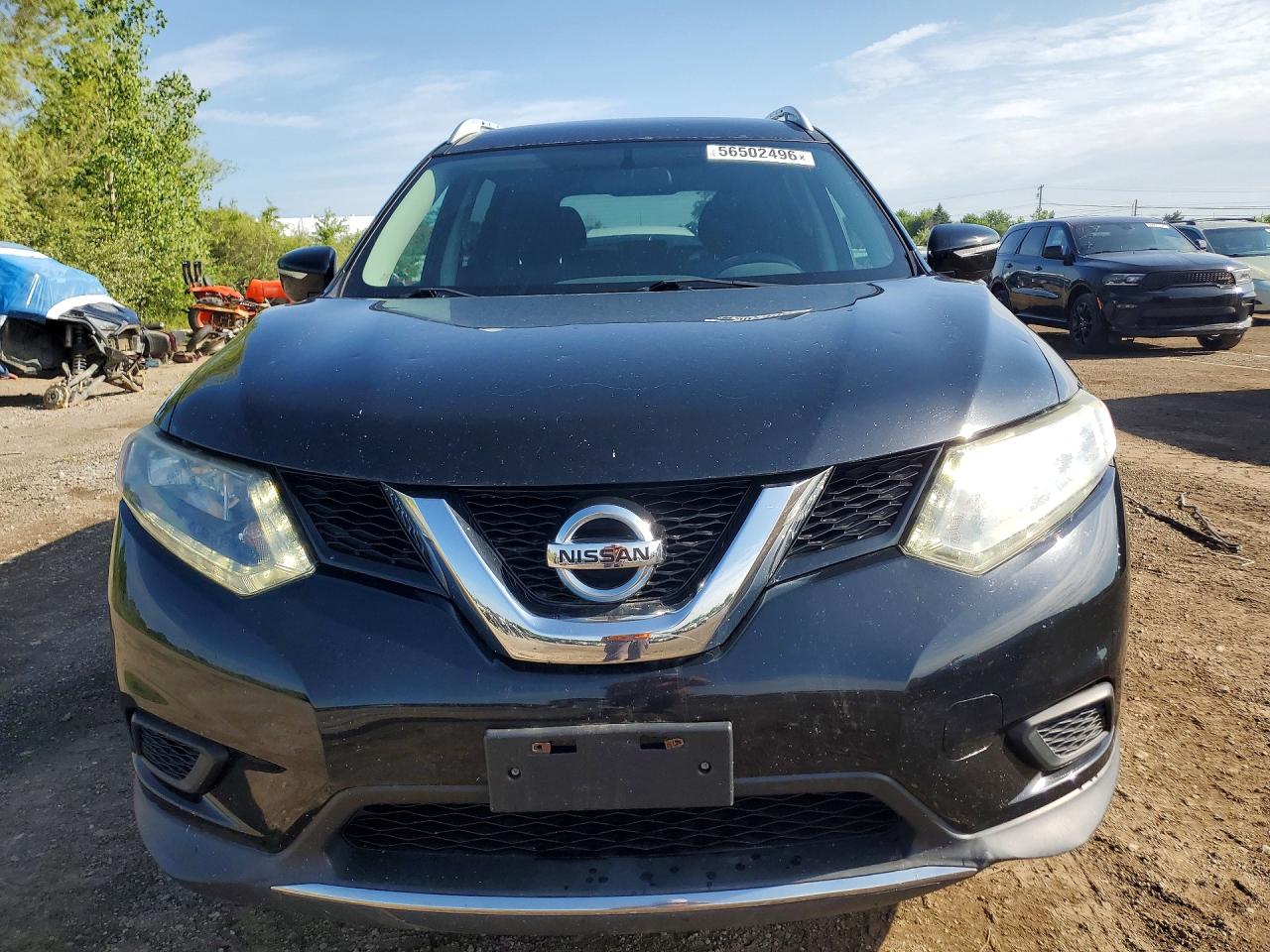 2015 Nissan Rogue Sv Black vin: 5N1AT2MVXFC927555