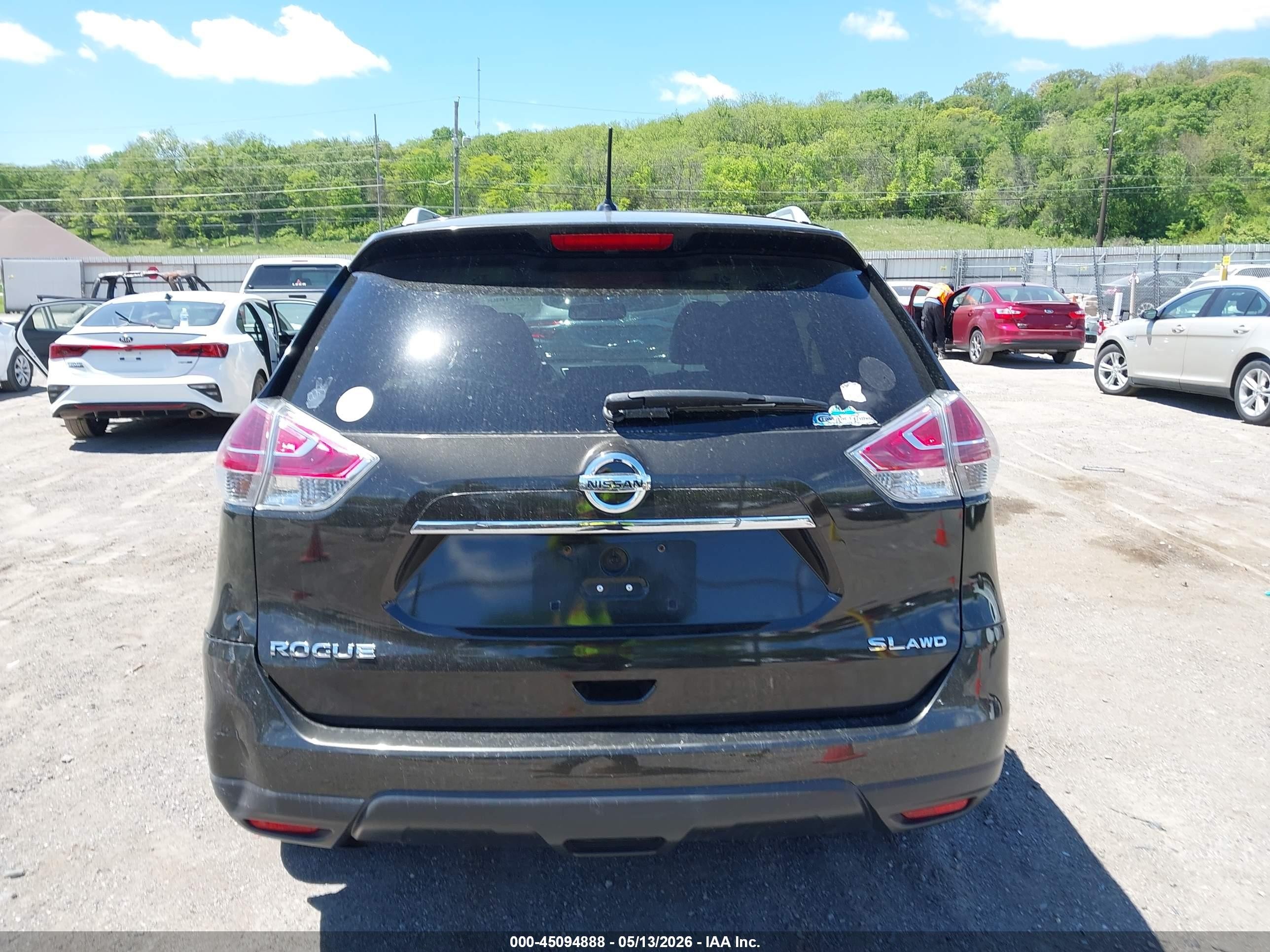 2016 Nissan Rogue Sl Зеленый vin: 5N1AT2MVXGC769624