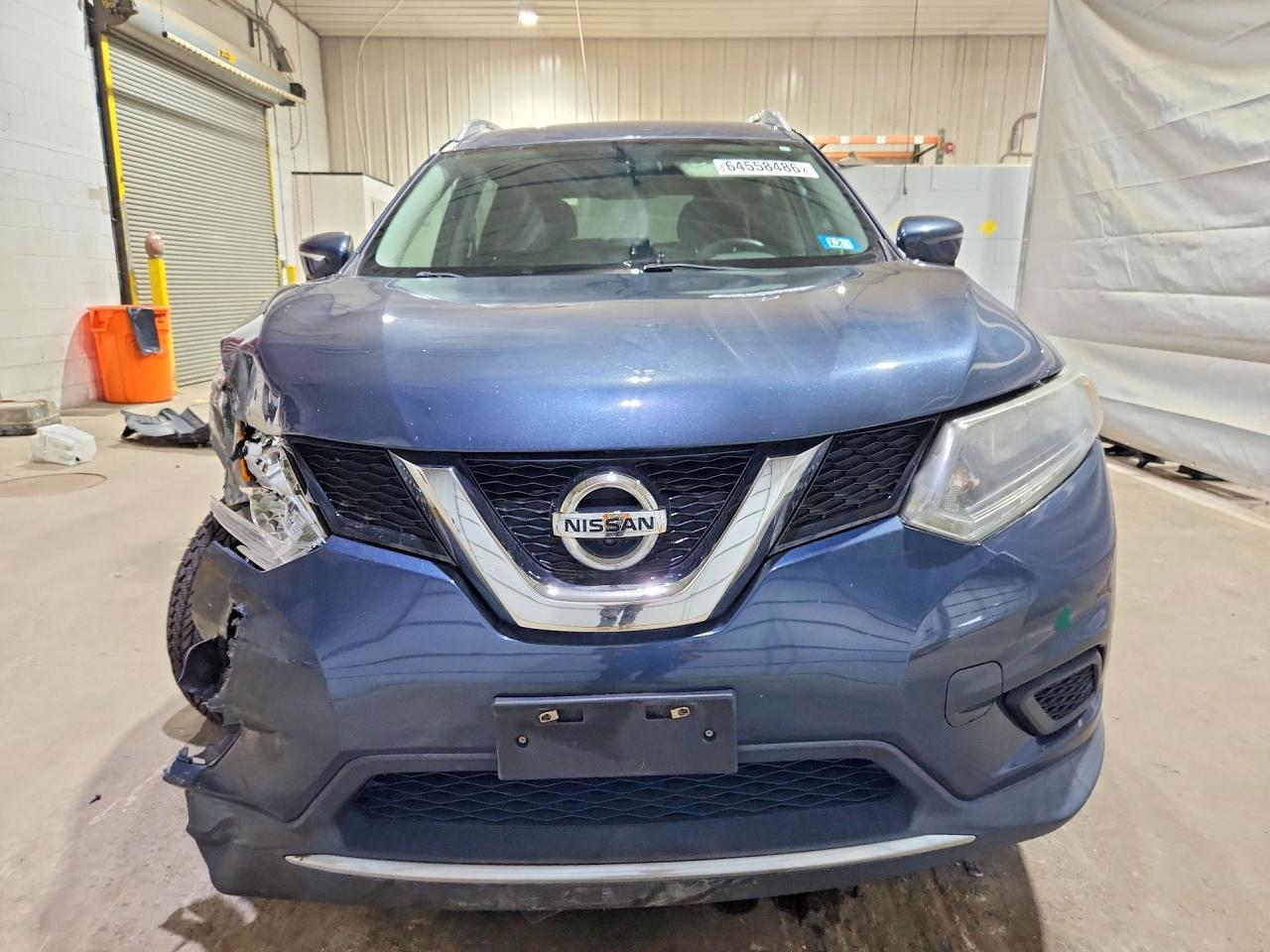 2016 Nissan Rogue Sv Blue vin: 5N1AT2MVXGC799951