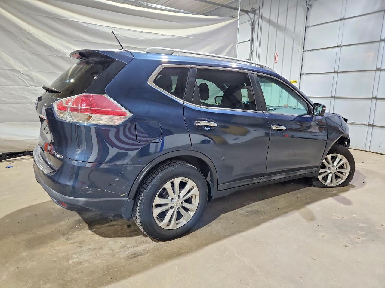 2016 Nissan Rogue Sv Blue vin: 5N1AT2MVXGC799951