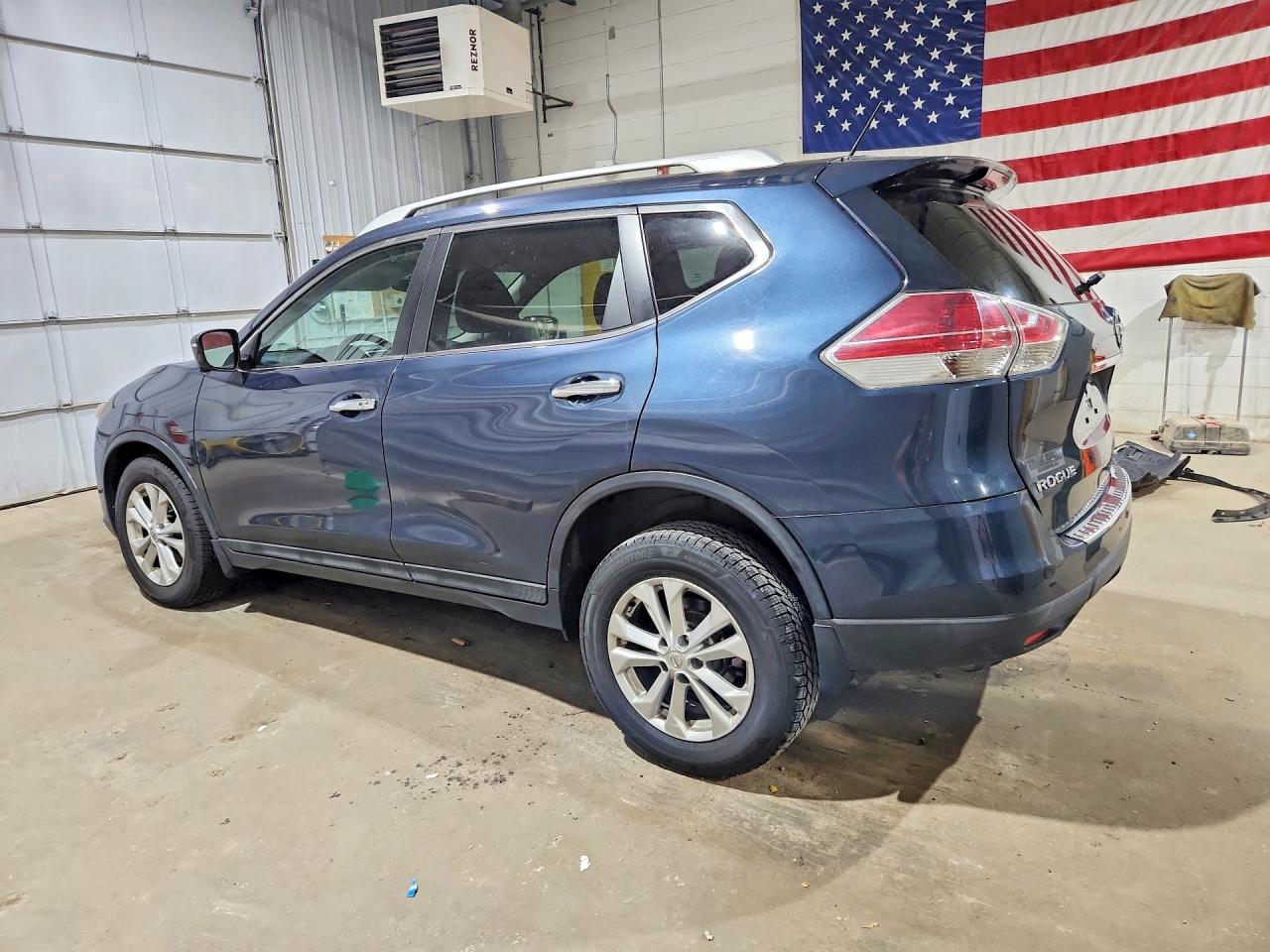 2016 Nissan Rogue Sv Blue vin: 5N1AT2MVXGC799951