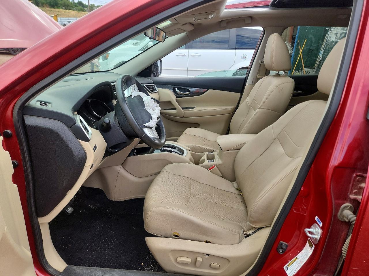 2016 Nissan Rogue Sl Красный vin: 5N1AT2MVXGC830972