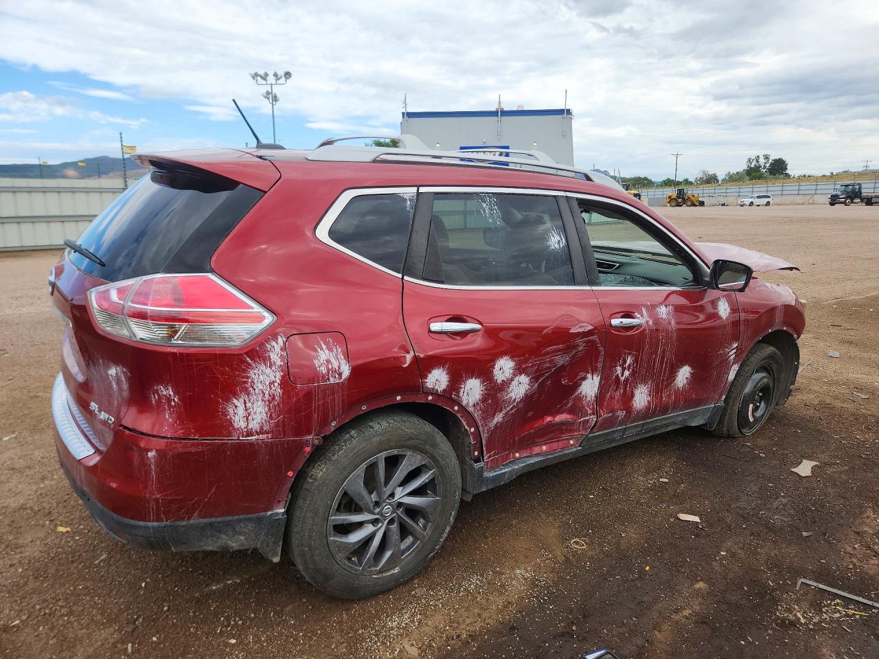 2016 Nissan Rogue Sl Красный vin: 5N1AT2MVXGC830972