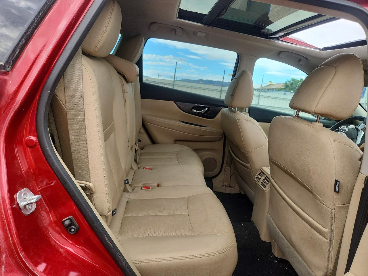 2016 Nissan Rogue Sl Красный vin: 5N1AT2MVXGC830972