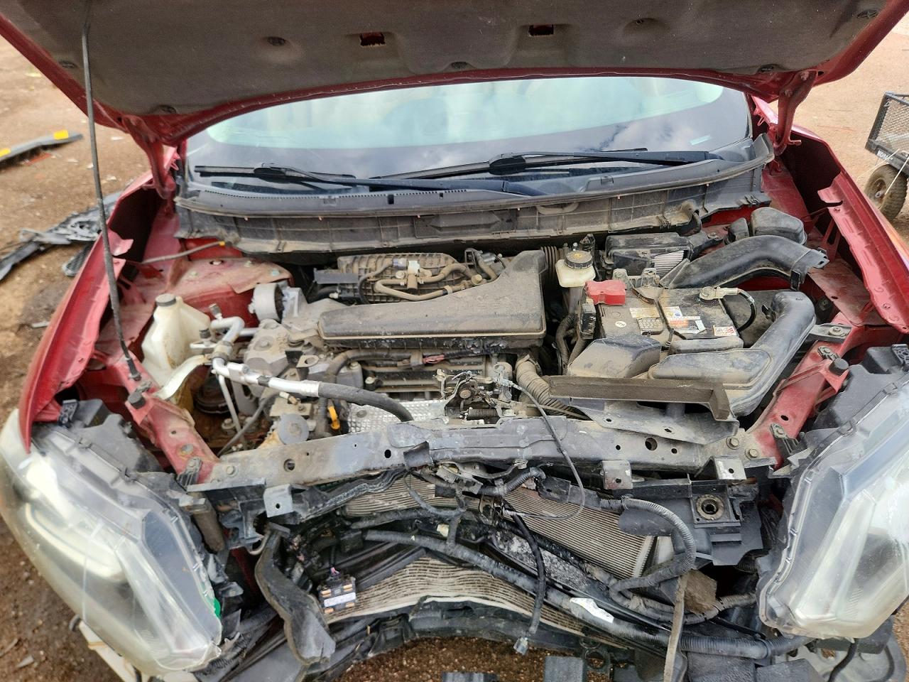 2016 Nissan Rogue Sl Красный vin: 5N1AT2MVXGC830972
