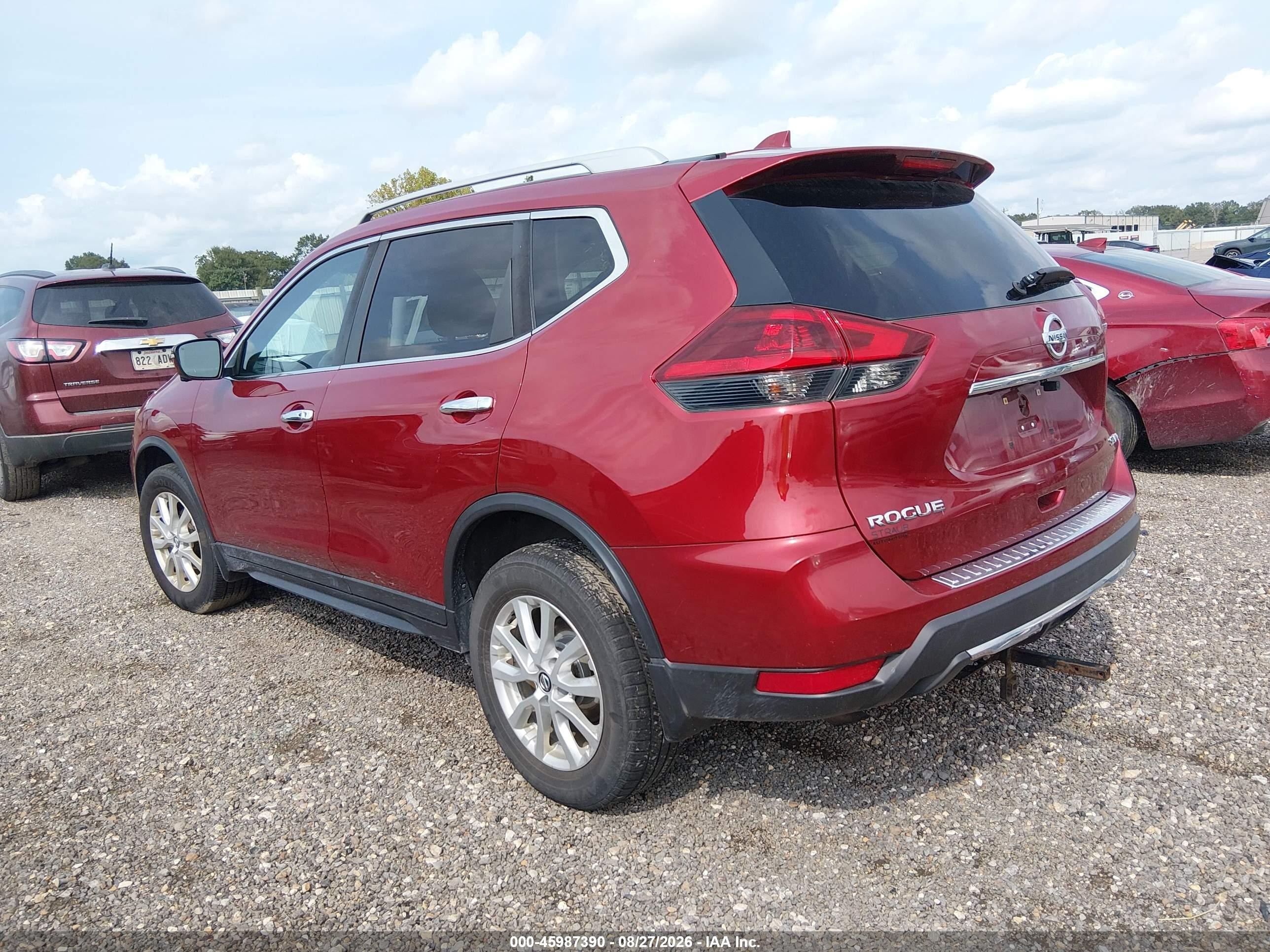2018 Nissan Rogue Sv Red vin: 5N1AT2MVXJC762082