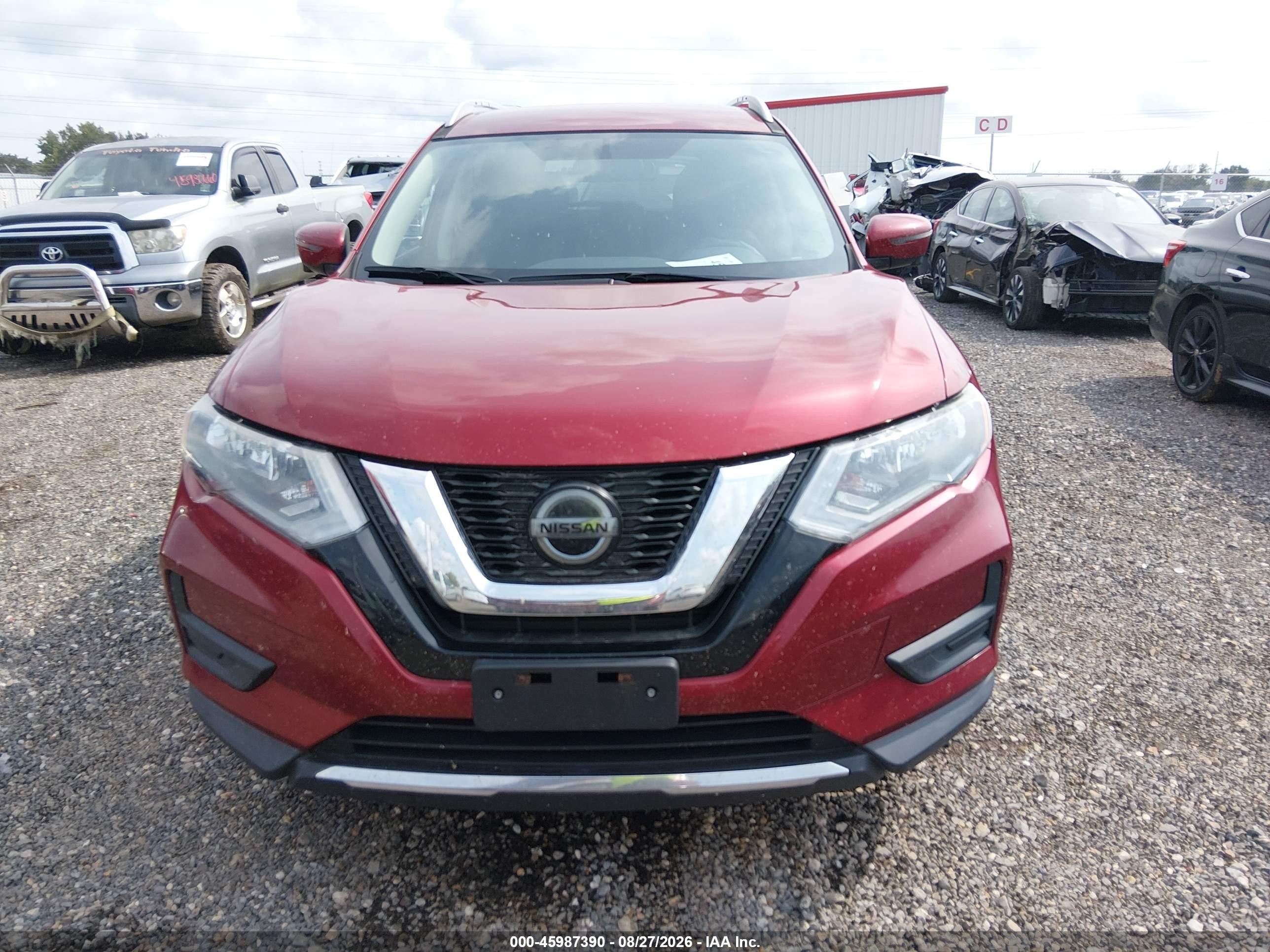 2018 Nissan Rogue Sv Red vin: 5N1AT2MVXJC762082