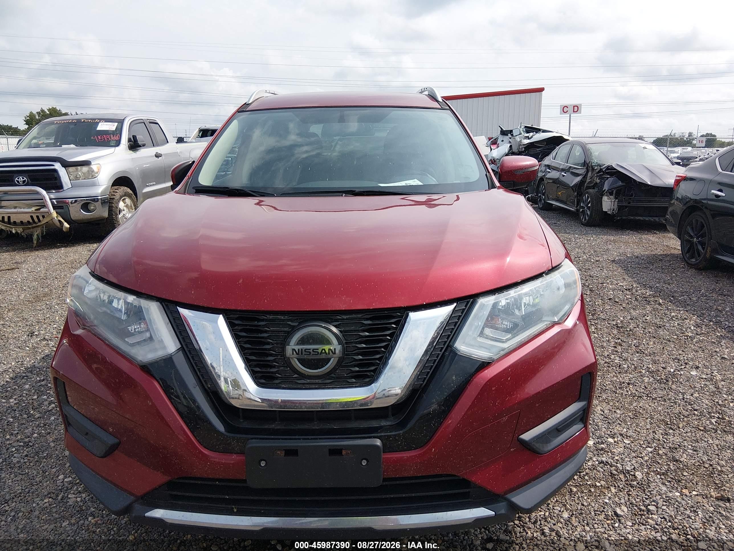 2018 Nissan Rogue Sv Red vin: 5N1AT2MVXJC762082